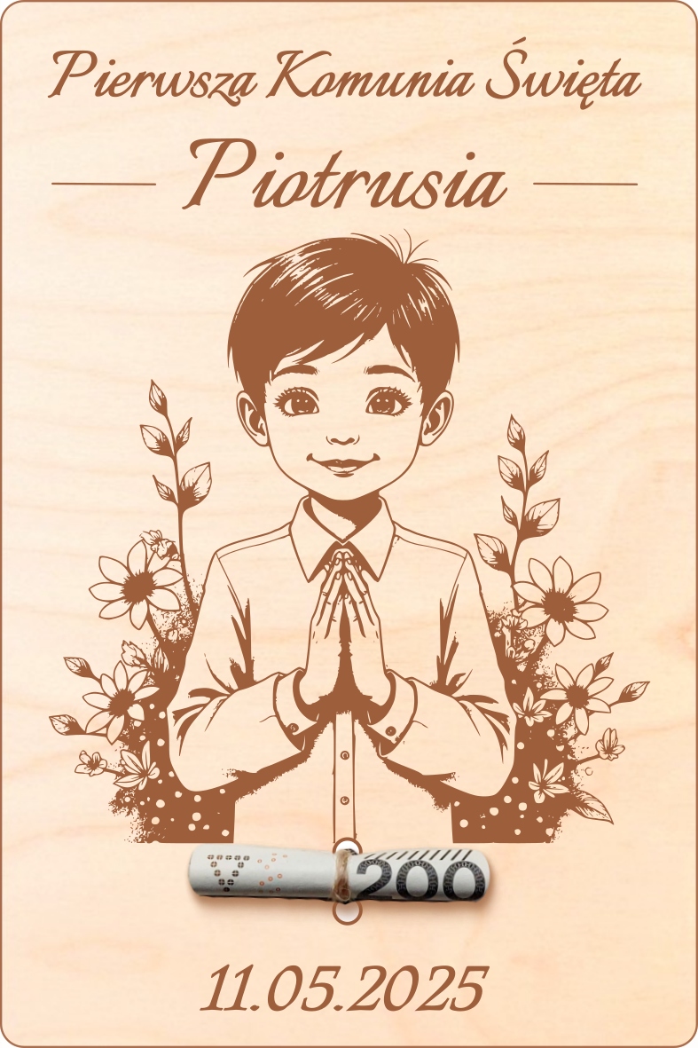 DARČEK NA SVÄTÉ PRIJÍMANIE, SUVENÍR PRE CHLAPCA, POHĽADNICA OD STARÝCH RODIČOV, GRAVÍROVANIE, ŽELANIE Značka žiadna značka