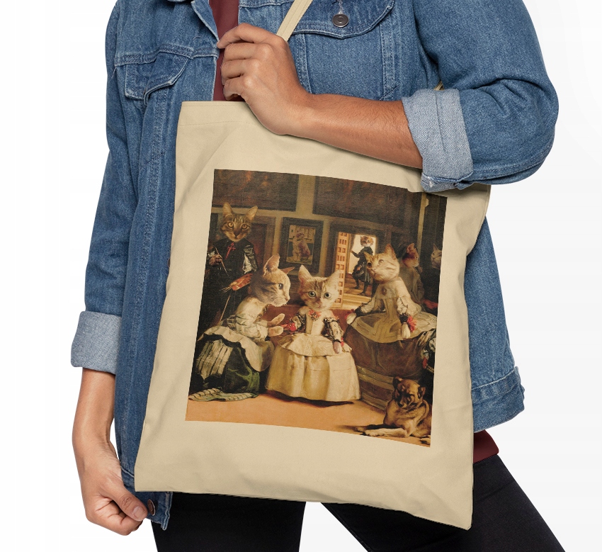 

Kot Koty Cat Ladies Torba z kotem Shopper Bawełna