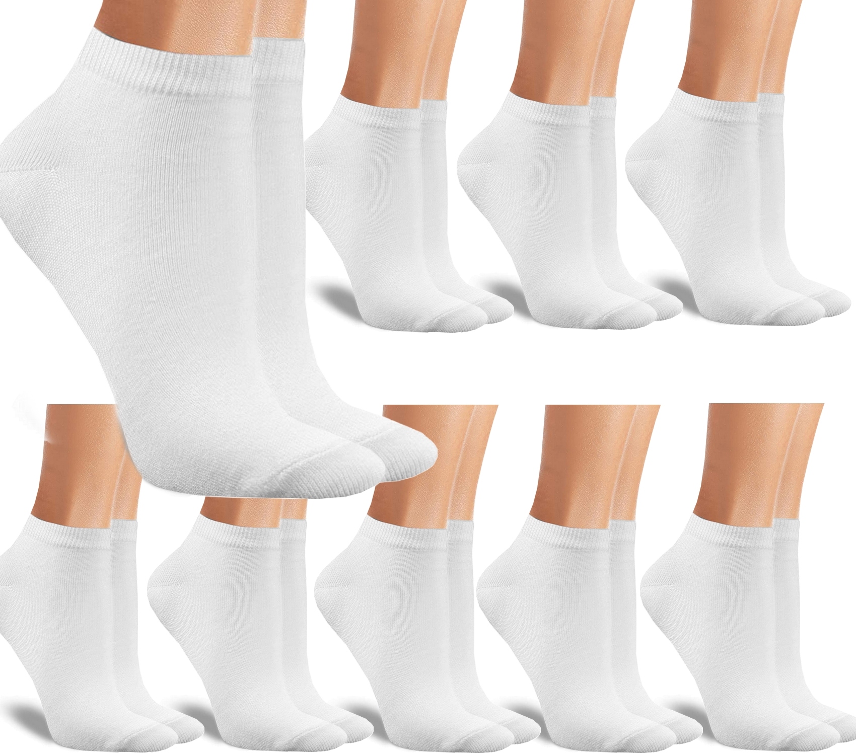 

9x Stopki Damskie Bawełniane Skarpetki W 39-42