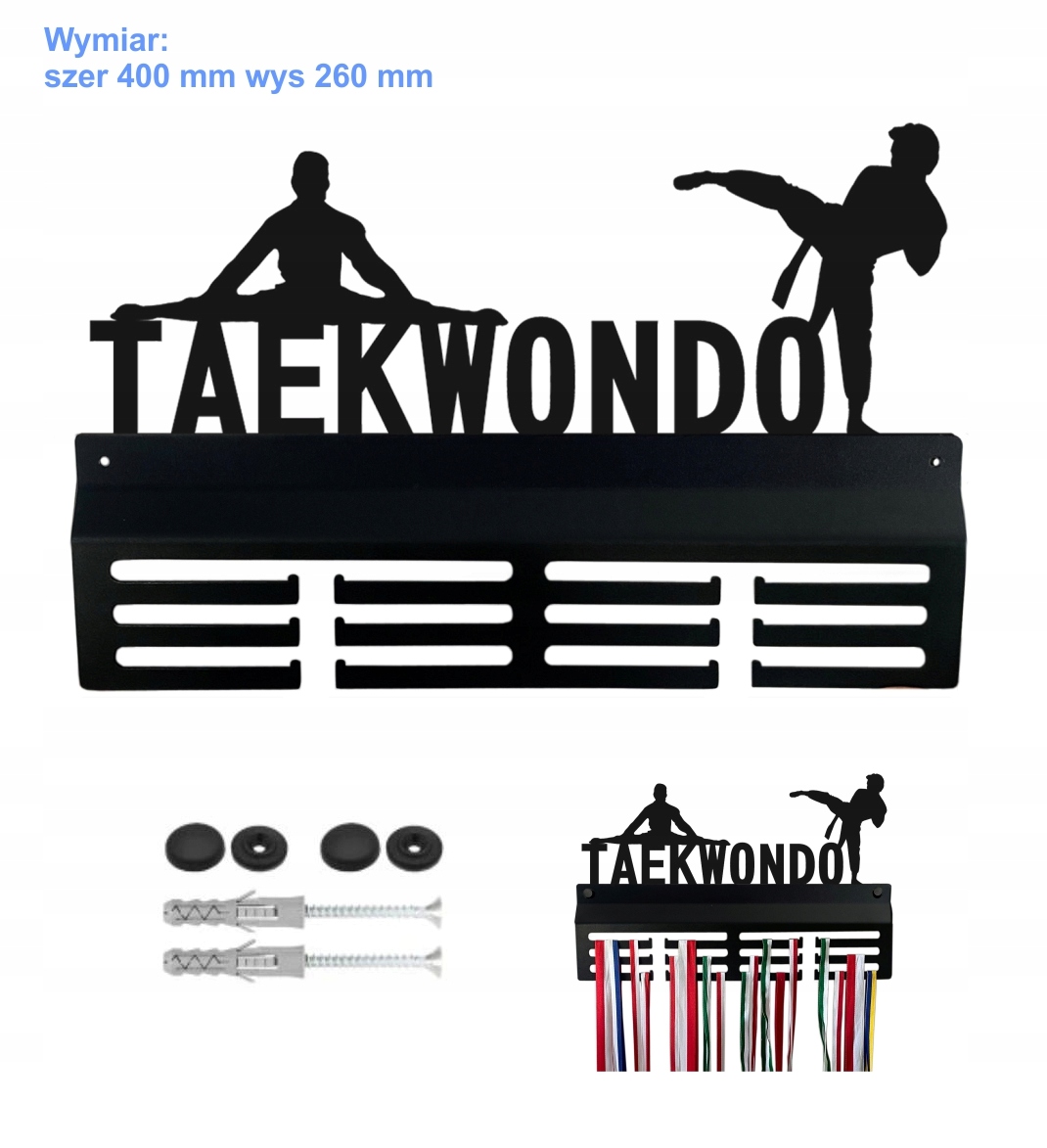 

Wieszak na medale Taekwondo kołki+zaślepki