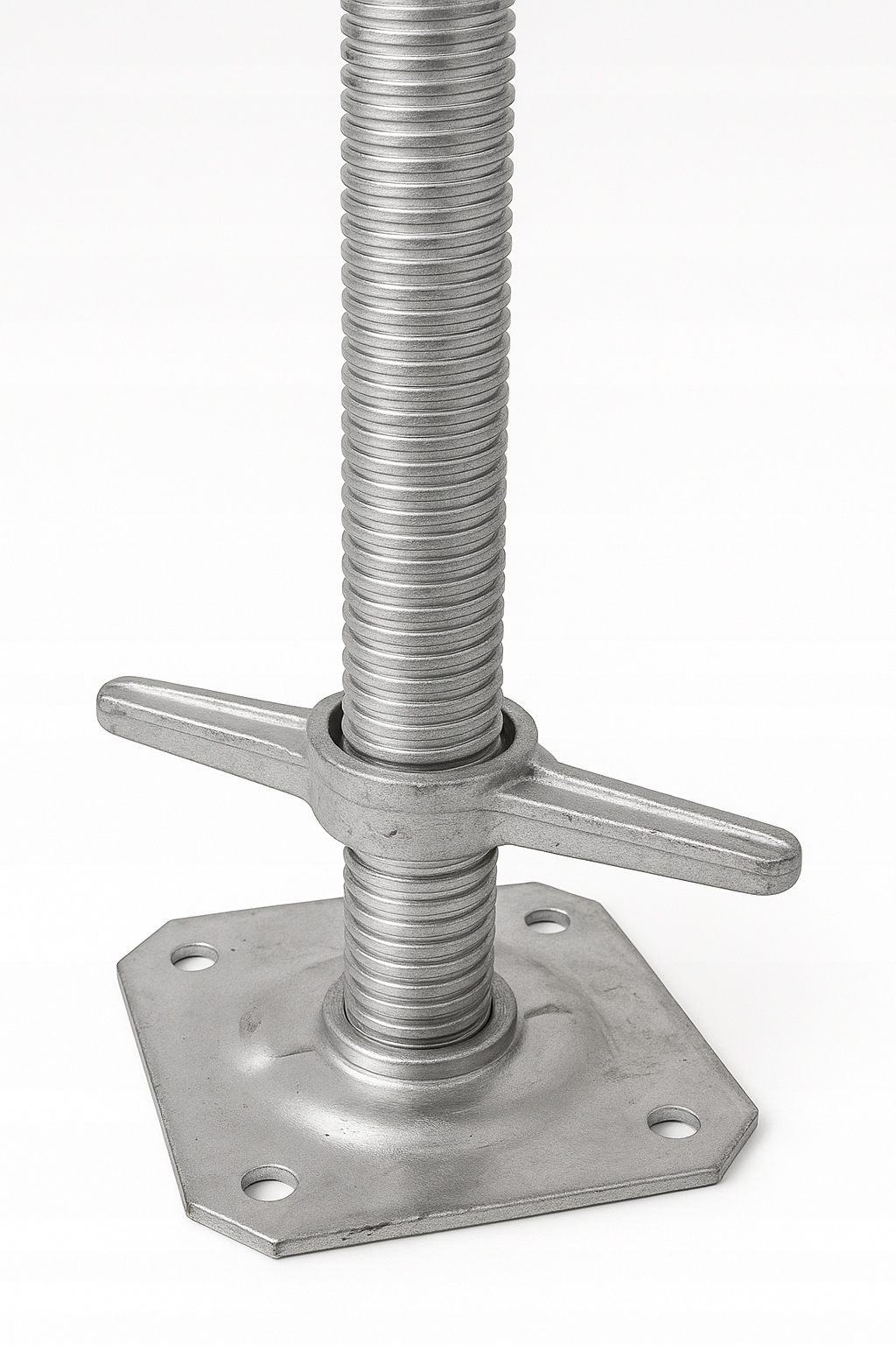 Patka lešení rámu základna 60 cm Pozinkovaná velkou maticí Sada 4 ks