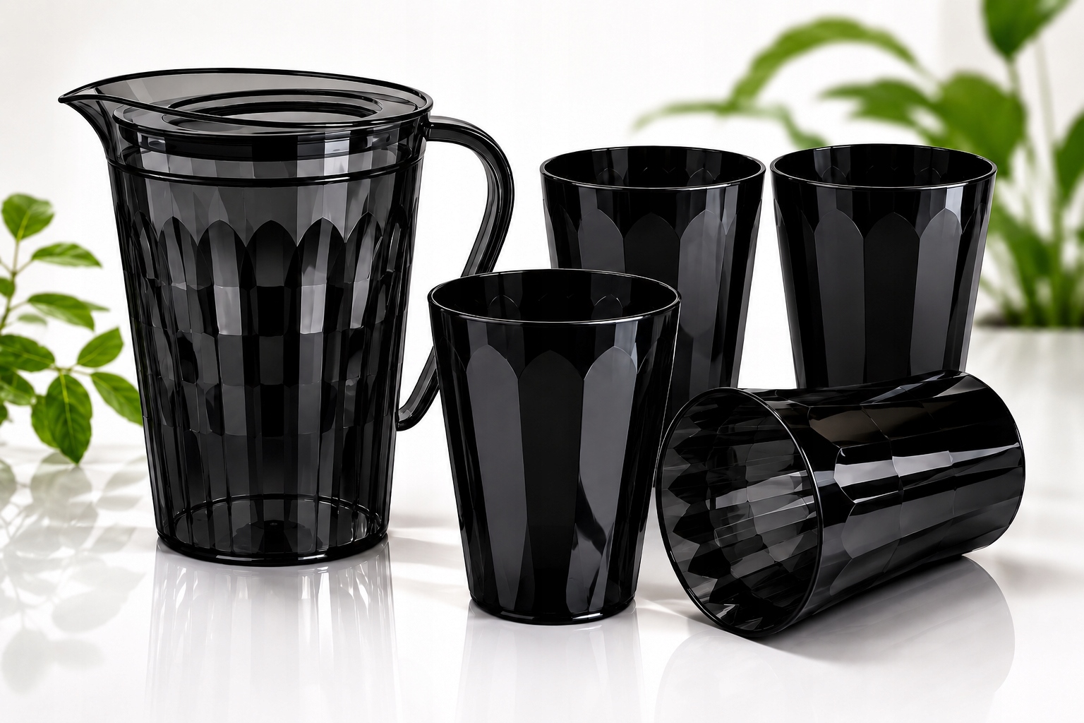 Tupperware Diamantová Džbánka 2L Plus 4 poháre