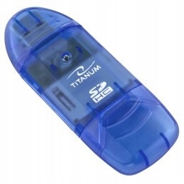 Czytnik kart Titanum TA101B (Zewnętrzny MicroSDHC, miniSD, MMC, Sd, Sdhc)