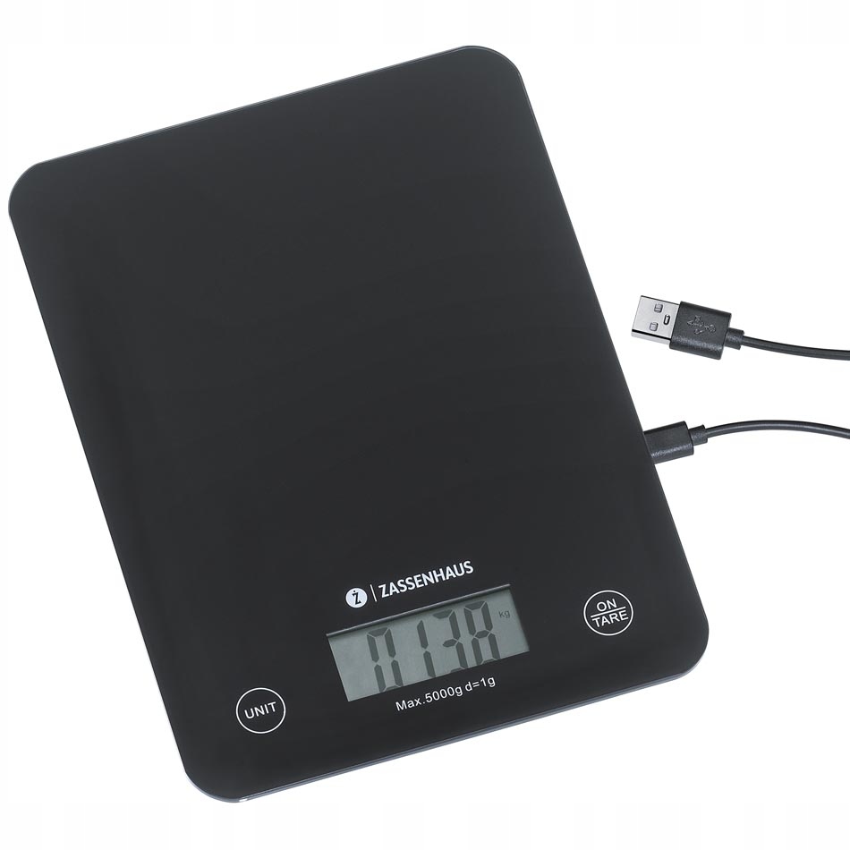 Elektroniczna waga kuchenna (czarna) Balance Usb Zassenhaus