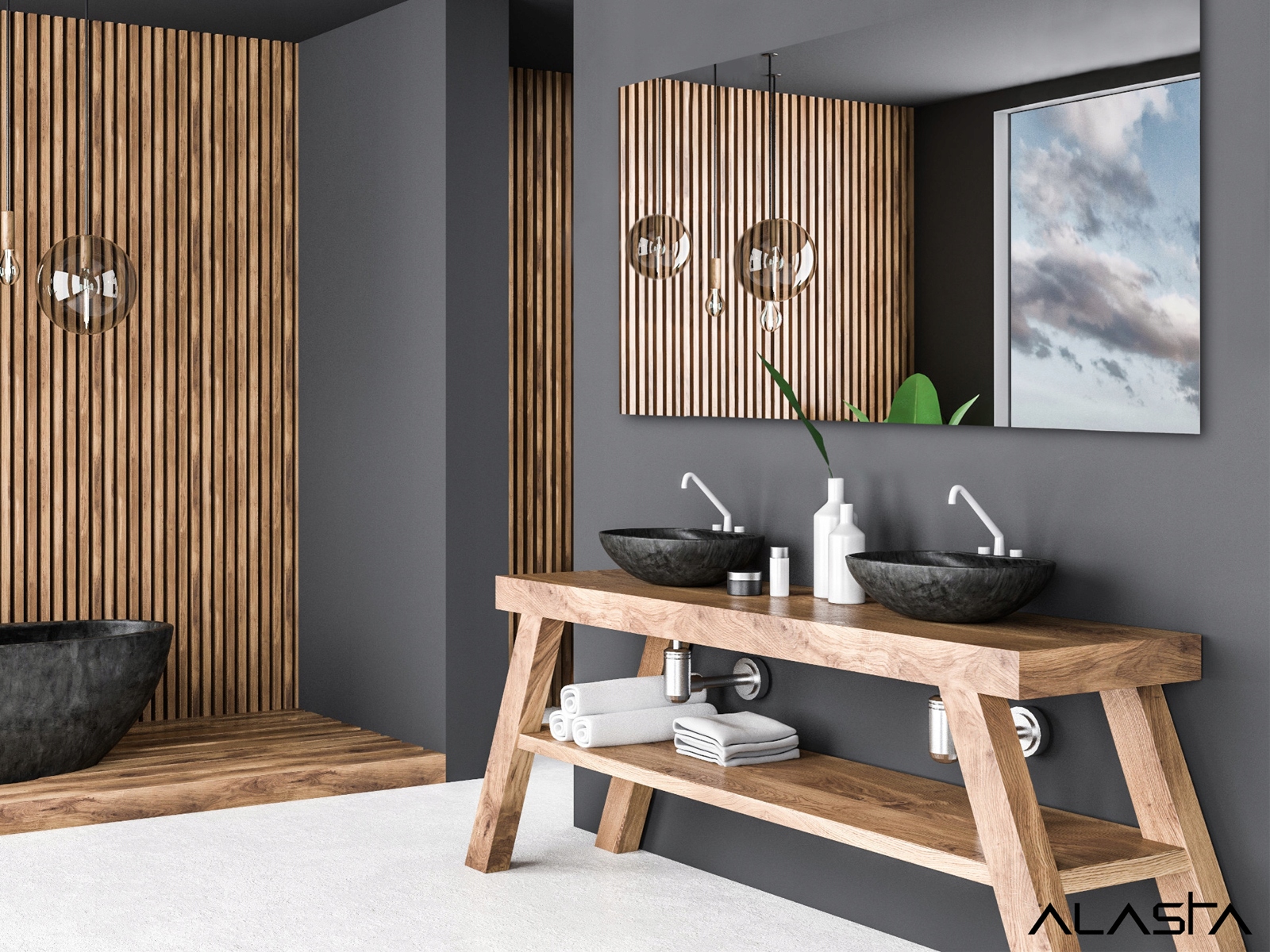 LUSTRO NA WYMIAR - SREBRNE - GOTOWE DO MONTAŻU! Wysokość 100 mm