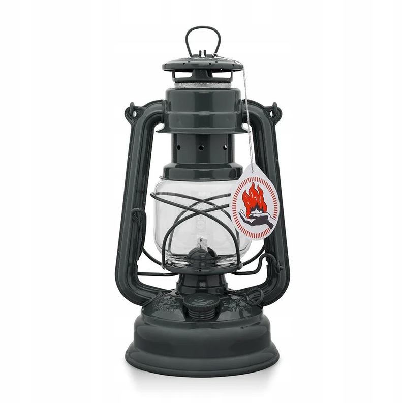 Lampa naftowa Feuerhand Hurricane Baby Special 276 Anthracite Grey Knot
