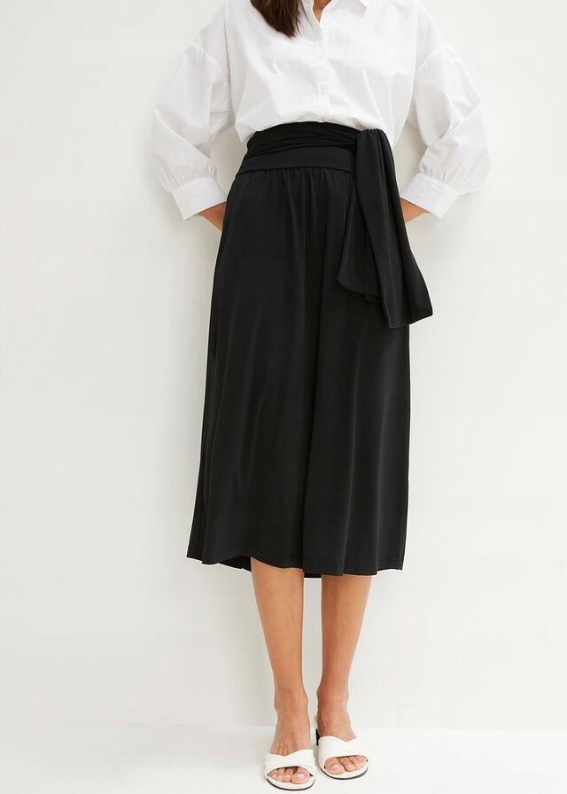 1L5E17 BONPRIX SPÓDNICA 3 W 1 CZARNA 48/50