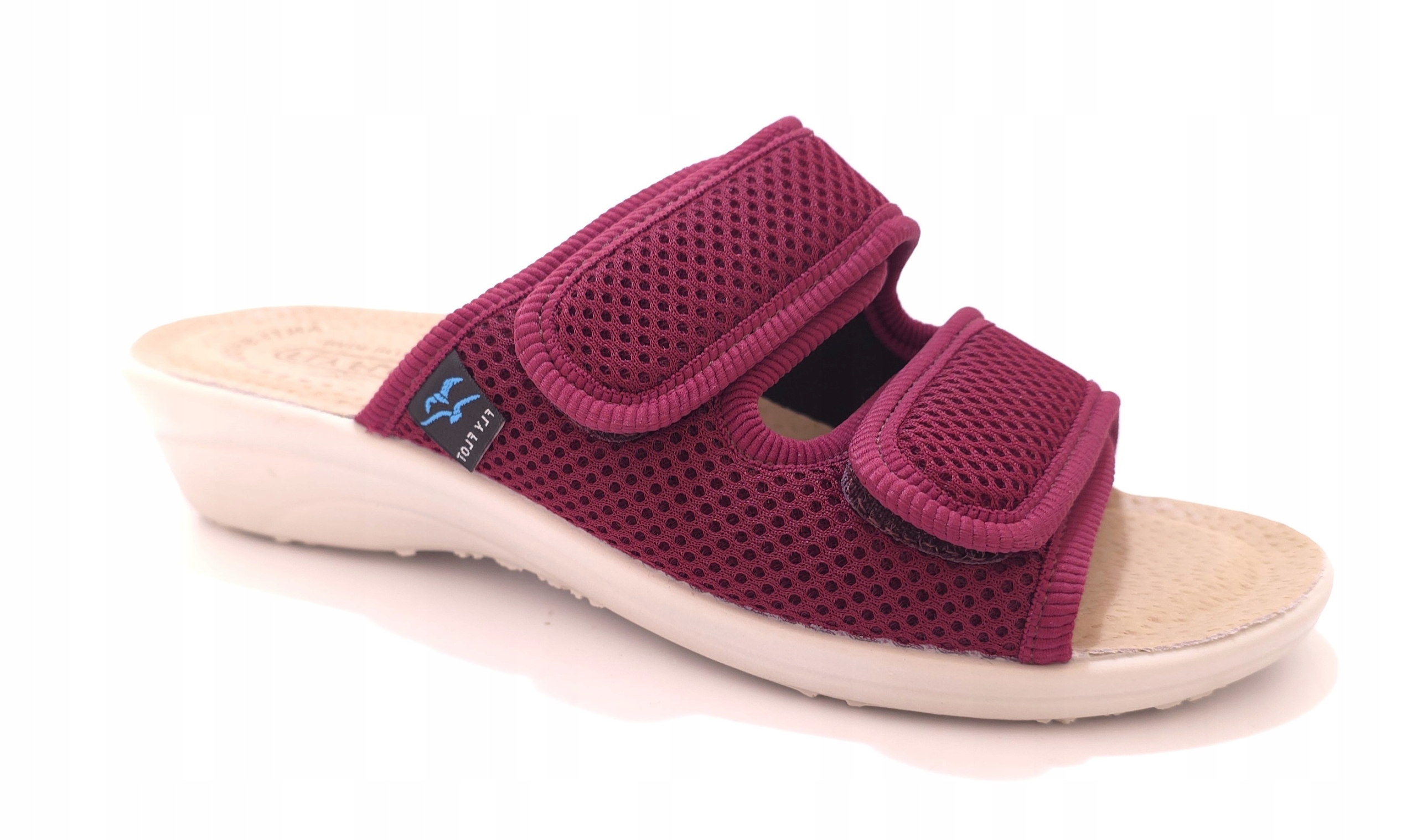 Nazouváky na suchý zip v vínové barvě Fly Flot T4 F50 vel. 39