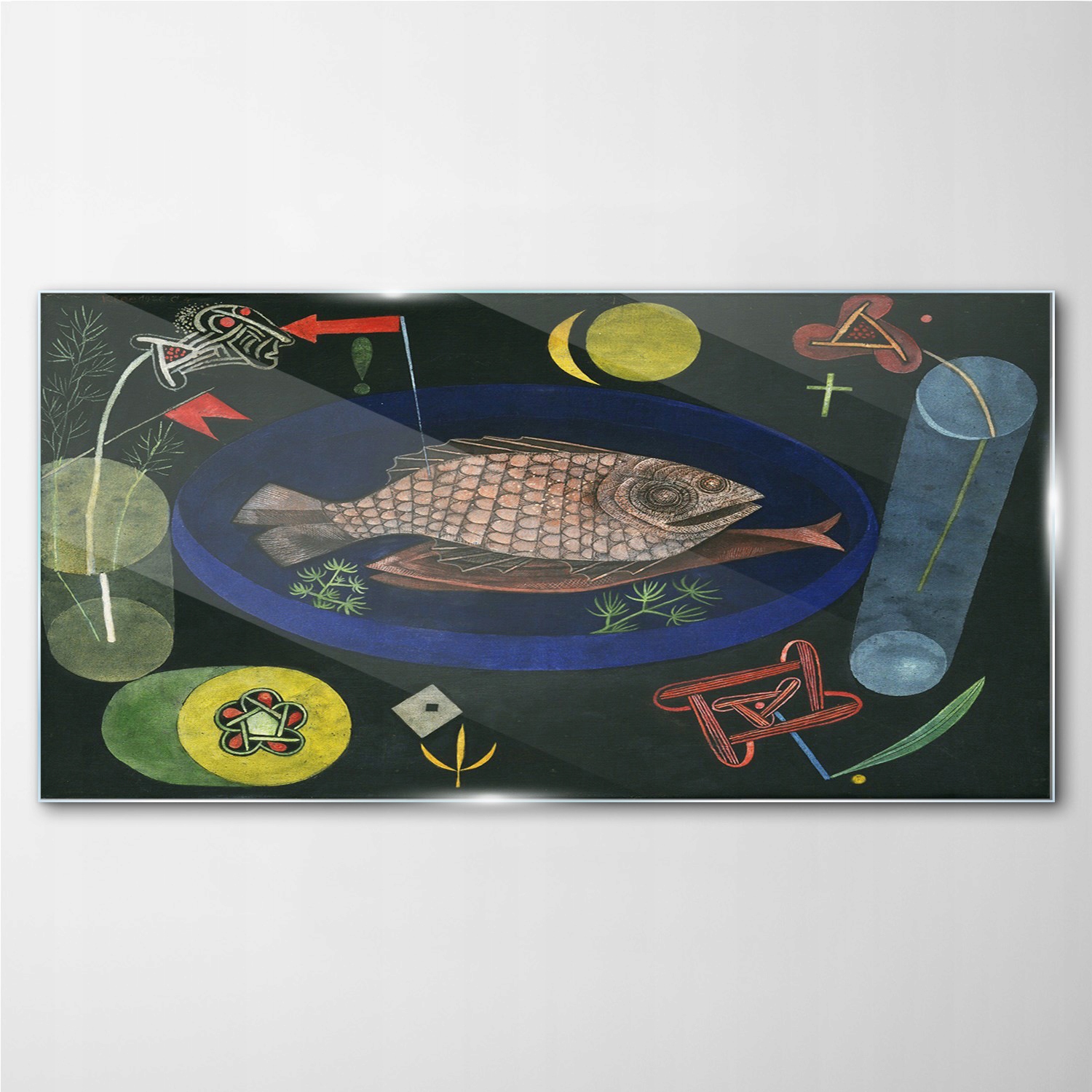 

Foto-obraz szklany Wokół fish Paul Klee 100x50 cm