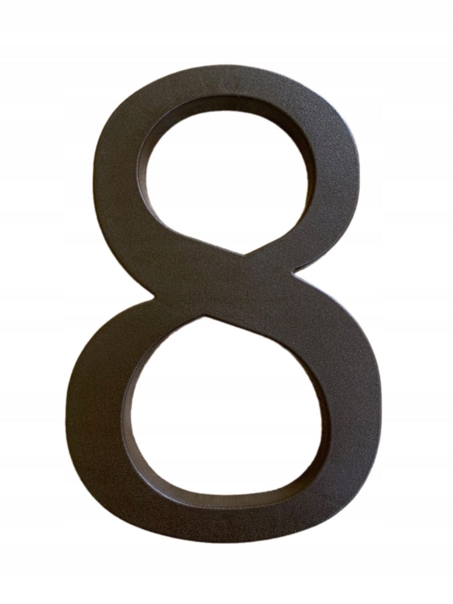NUMER 8 NA DOM BUDYNEK ADRES CYFRY NA DOM 17,5 CM BRĄZ