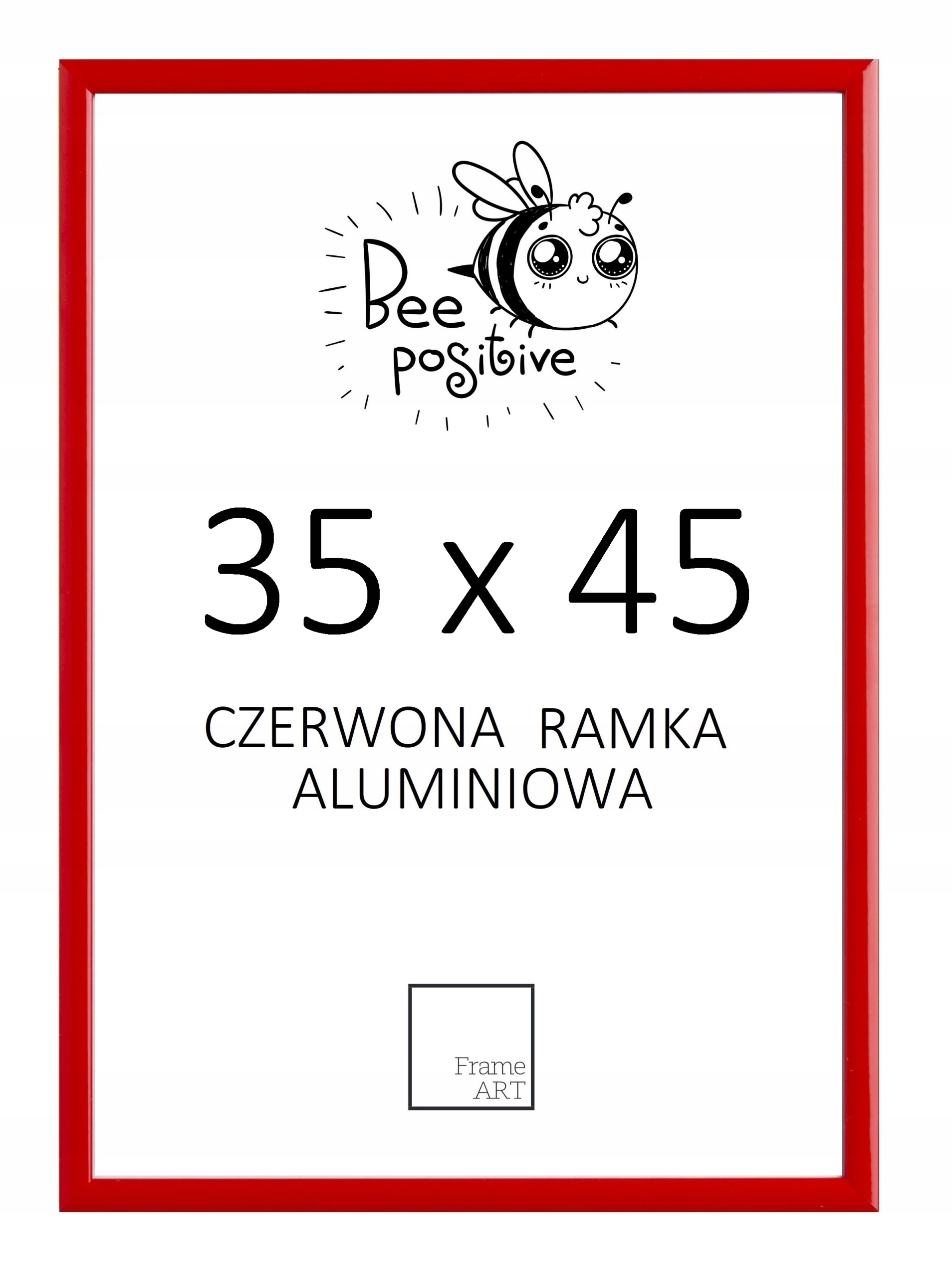 

Czerwona Rama Aluminiowa 35x45 Plakat 45x35 Puzzle
