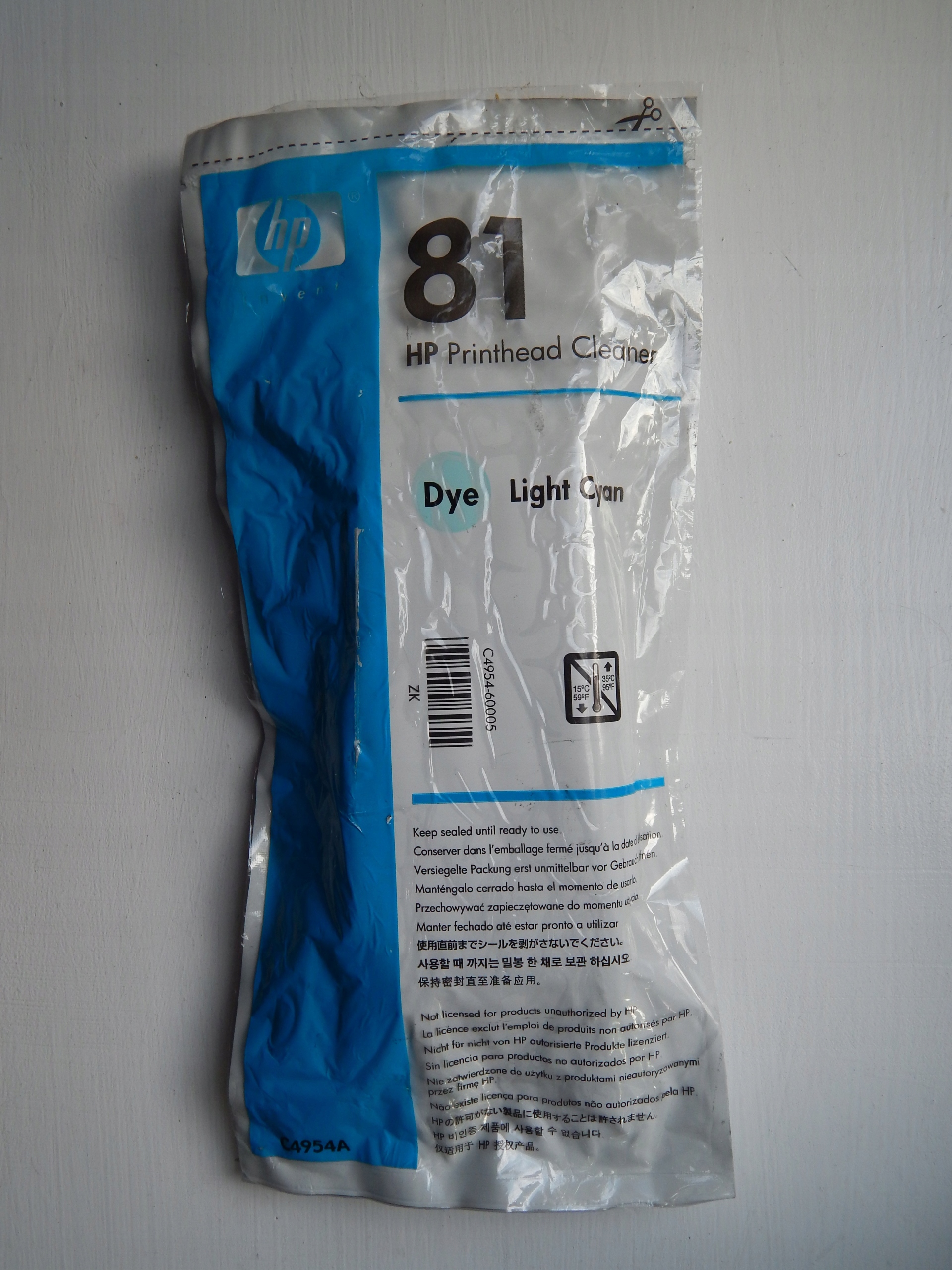 Oryginalny HP 81 Printhead Cleaner Light Cyan