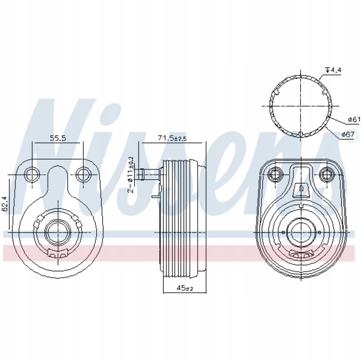 CHŁODNICA OLEJU I30 CEED PROCEED XCEED 16- 1.4