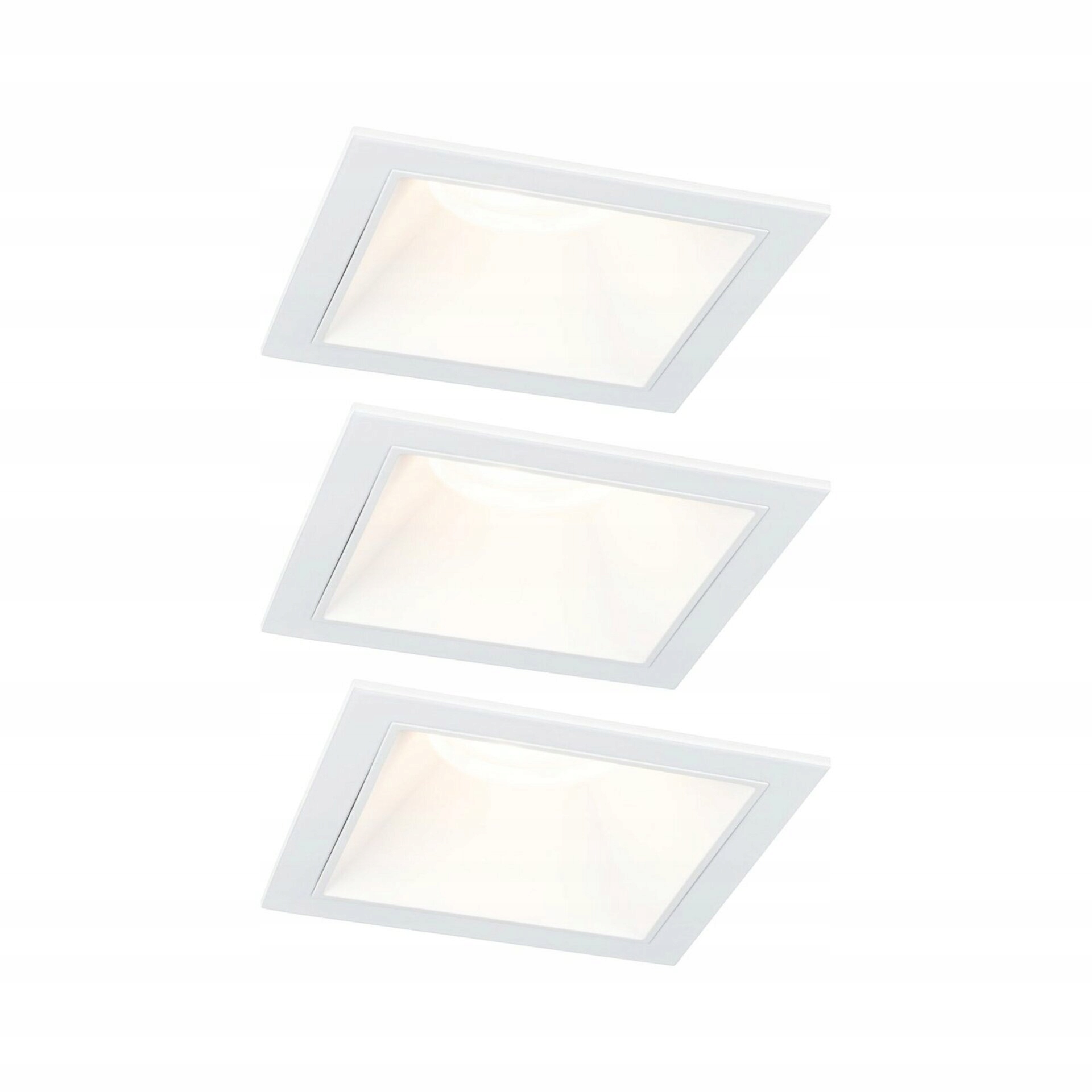 Paulmann Led vestavné svítidlo Cole Coin 3x6W IP44 hranaté, stmívatelné, bí