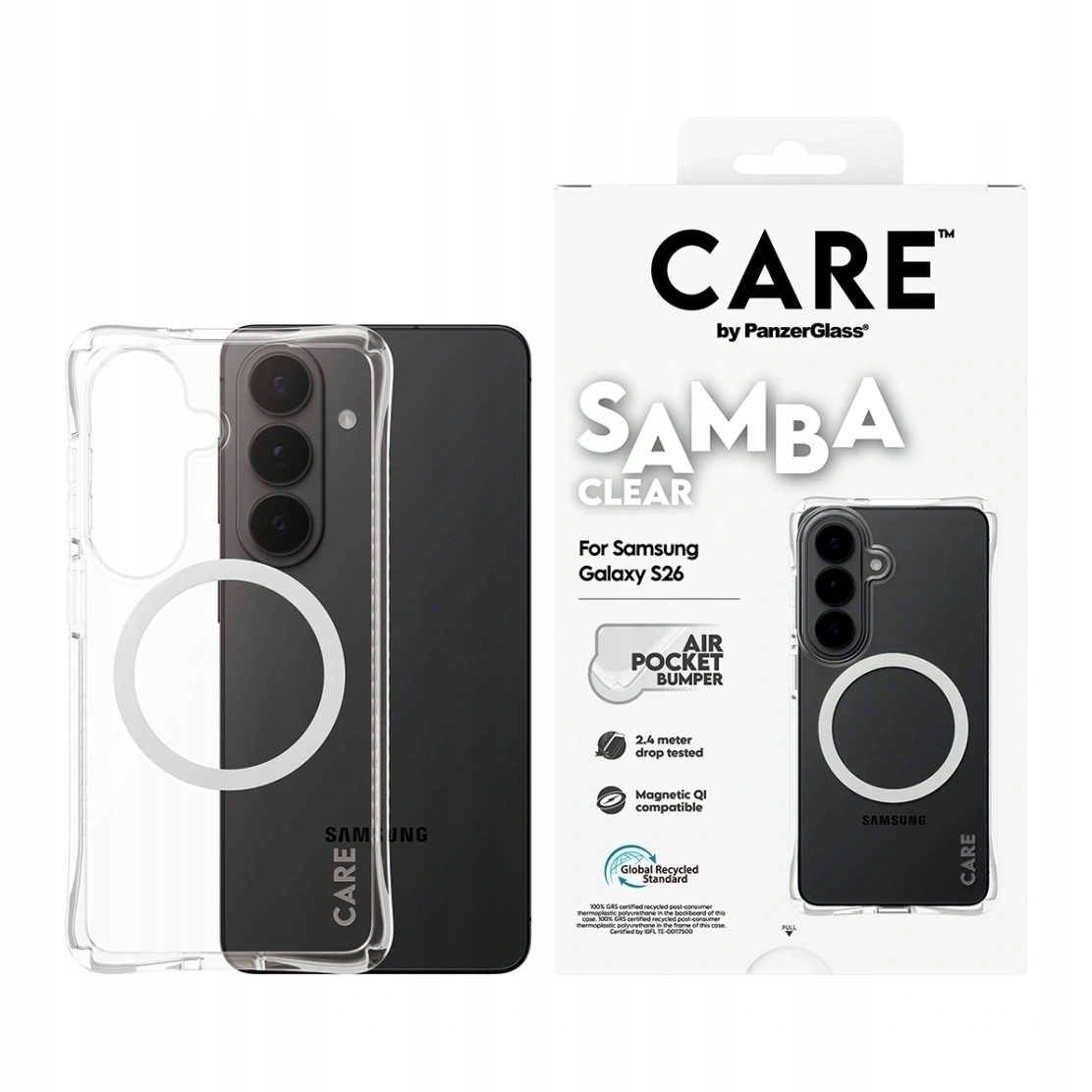 Pouzdro pro Samsung S26 – Care by PanzerGlass Samba průhledné