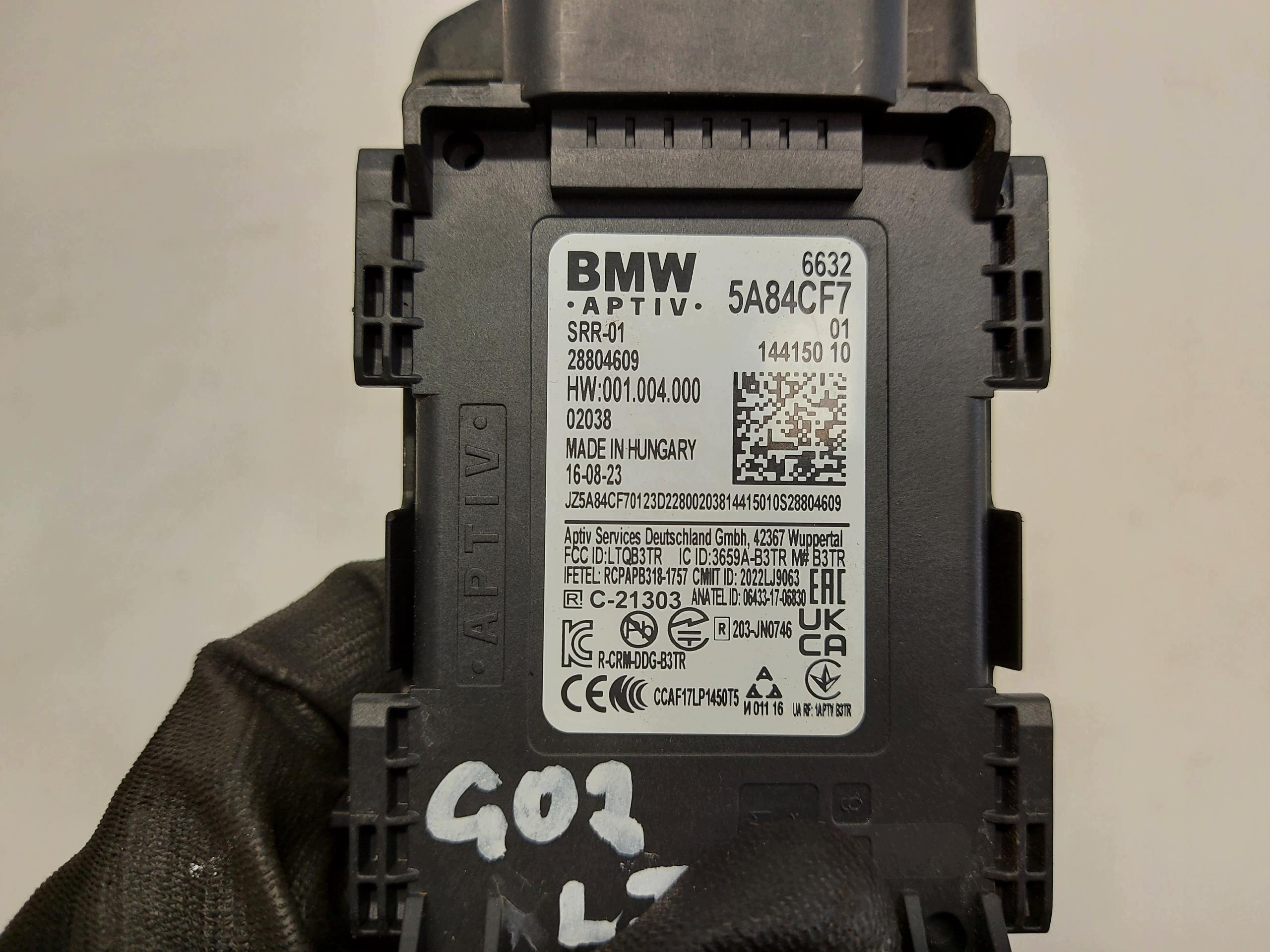 BMW G02 X4 M40i 2023r radar sensor blind spot spot left rear part 5a84cf7