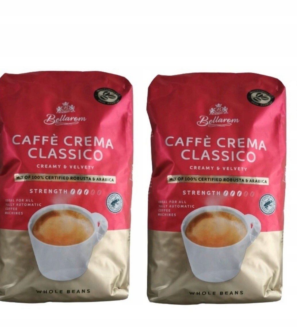 Levně 2× Arabica Bellarom Caffe Crema Classico kávová Káva 2000 g