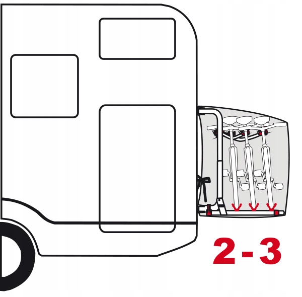 POKROWIEC NA 2 3 ROWERY NOWY KAMPER KEMPING FIAMMA Manufacturer s Catalog Number 08208 01