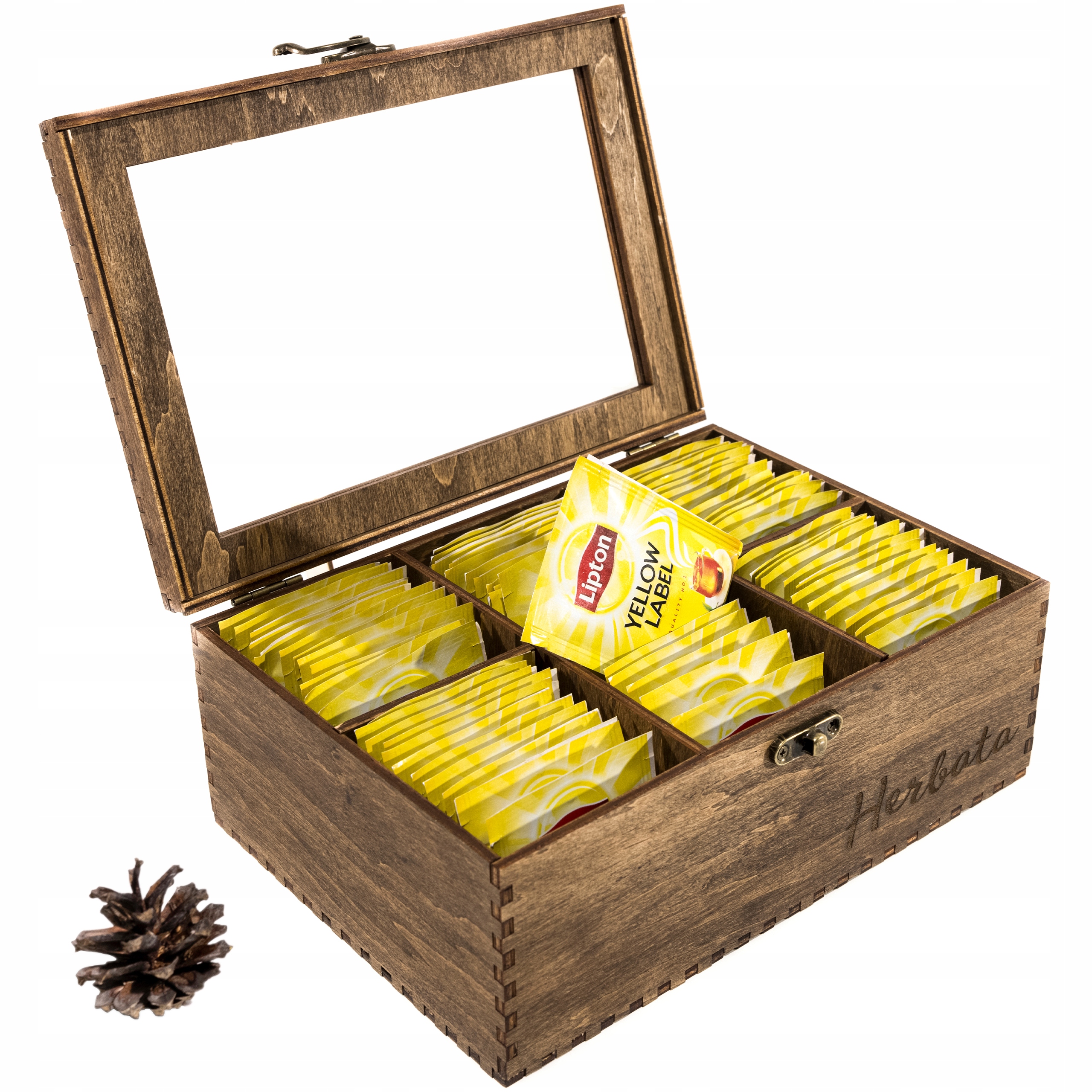 

Herbaciarka Pudełko na herbatę 6 Olej