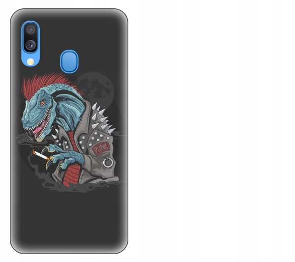 

Etui pokrowiec Samsung Galaxy A40 Punk dinozaur