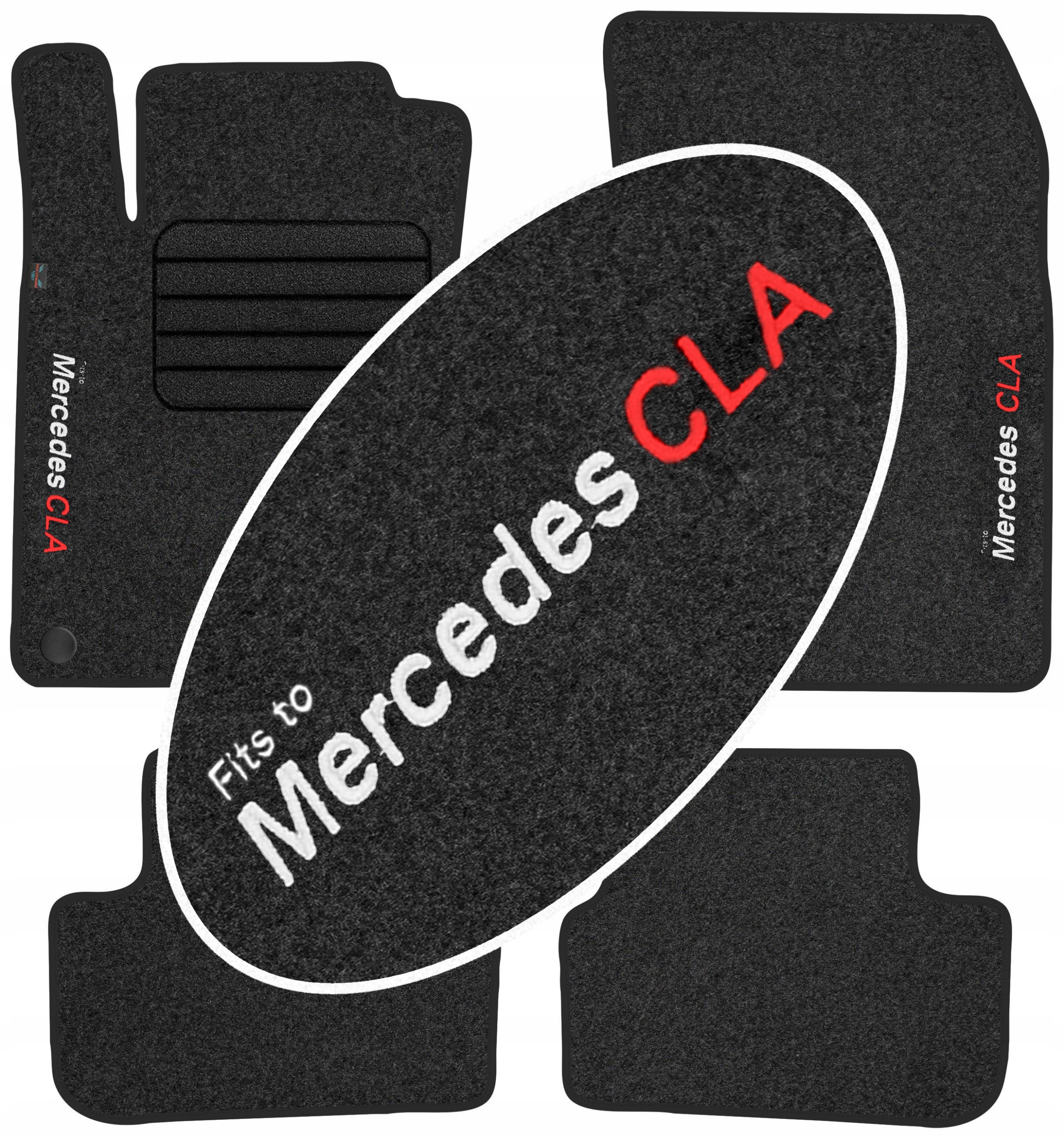 

Mercedes Cla 2013-2019 Dywaniki welurowe