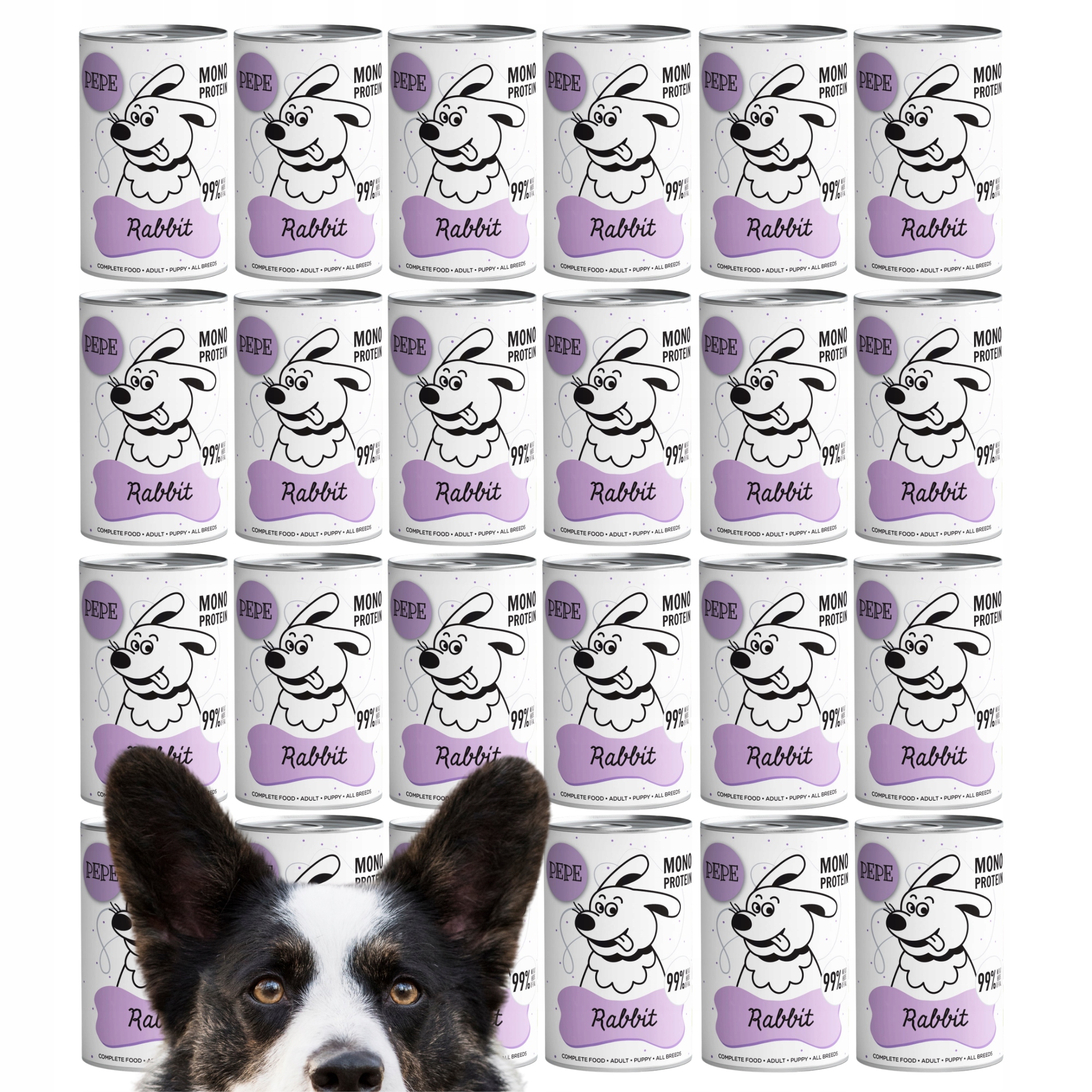 Paka Zwierzaka Karma mokra Pepe Rabbit królik 24x400g