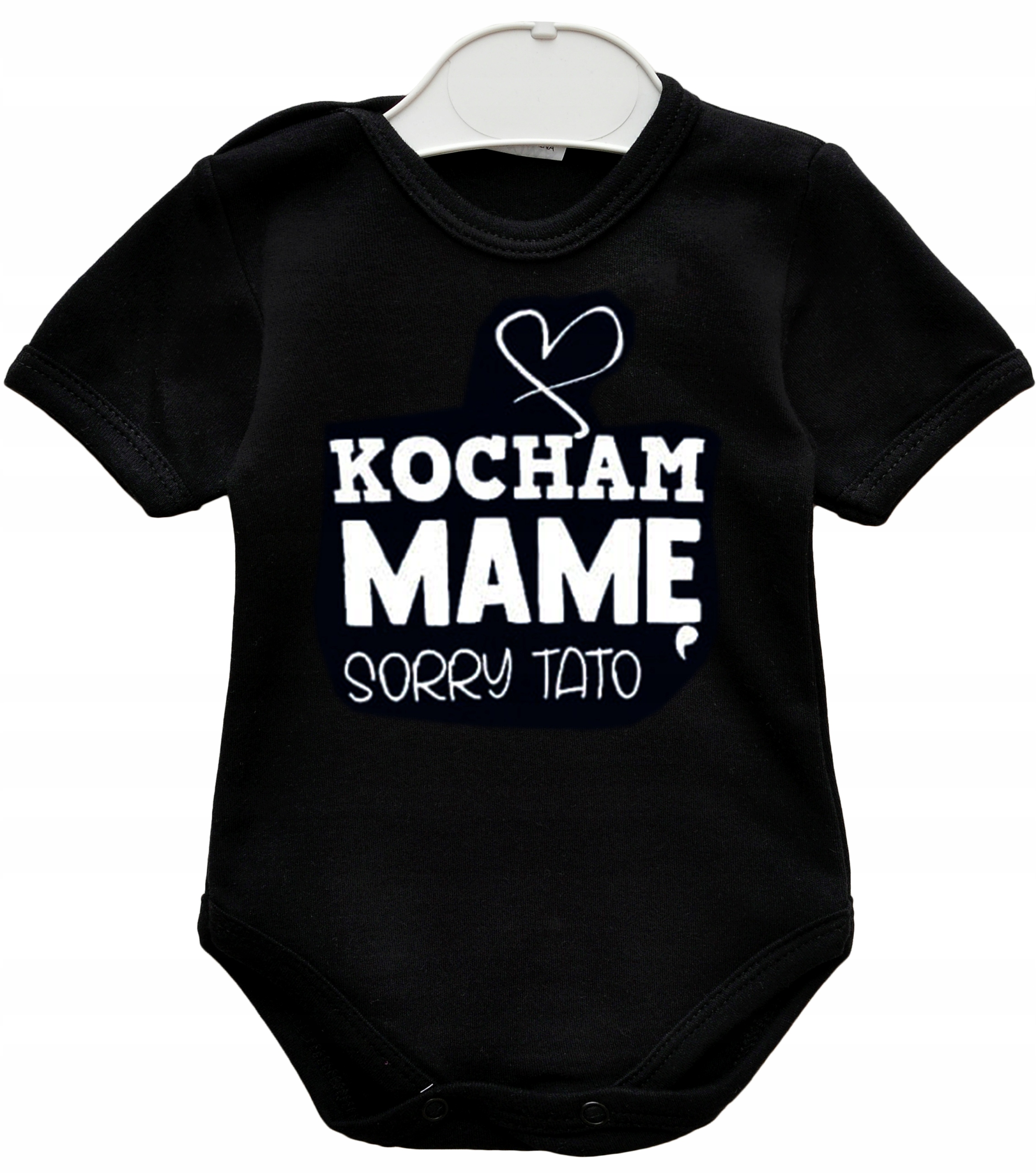 

Body Kocham mamę sorry tato czarne r. 62