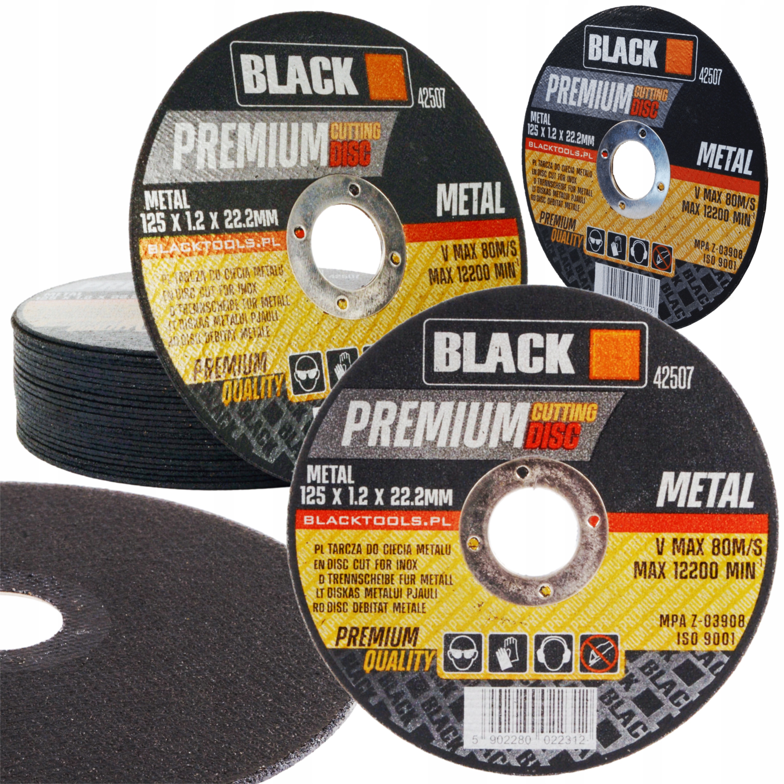 

50x Tarcza Do Cięcia Metalu 125 mm x 1,2 Black