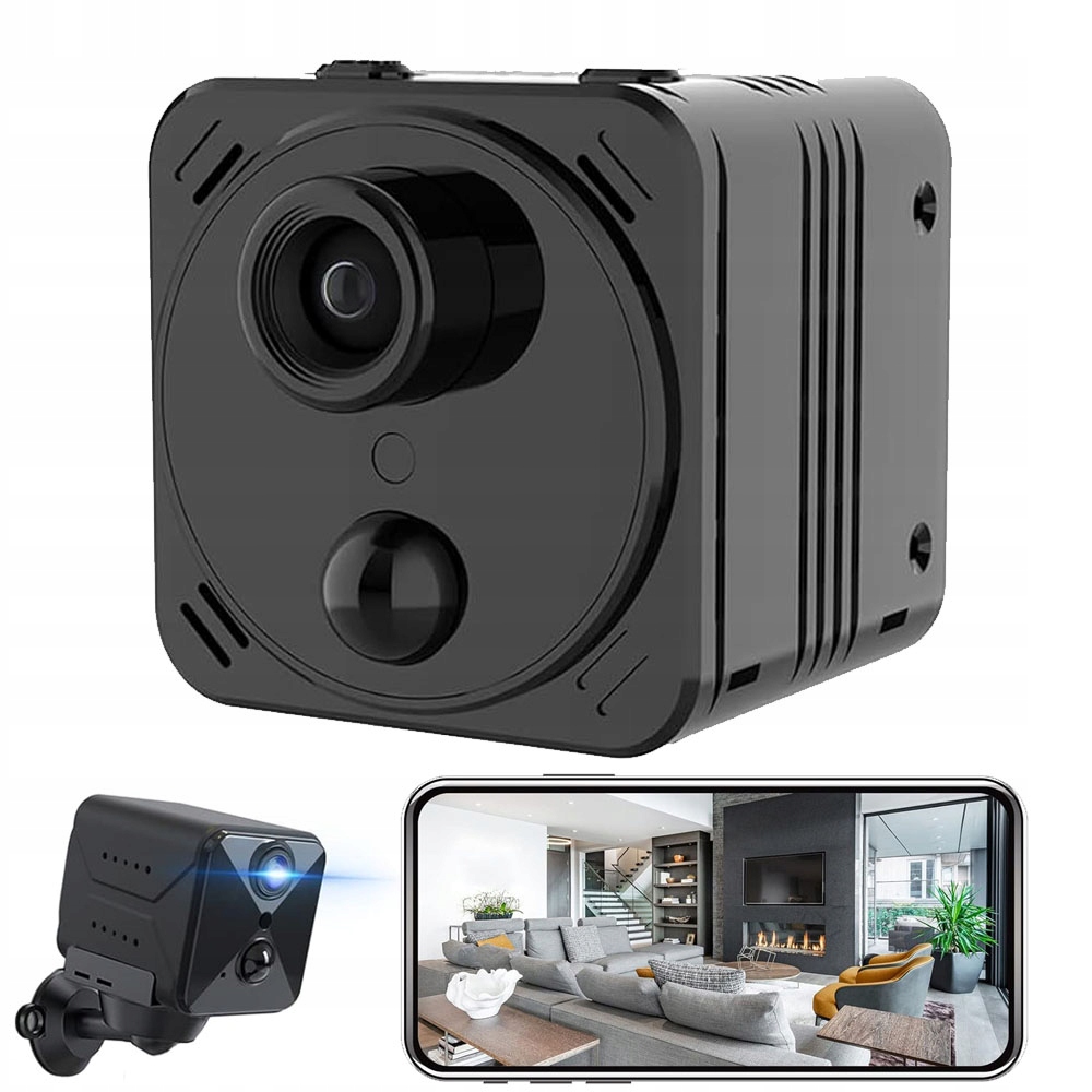 Špionážní Wifi Kamera 4K Miniaturní 160° Širokoúhlá S Ir Night Vision