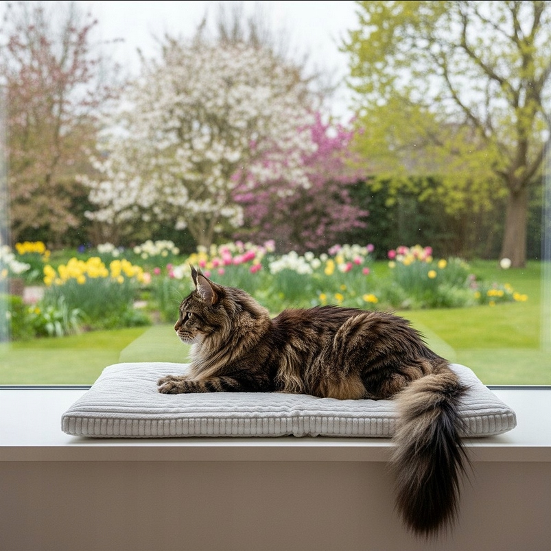 Pelíšek Pro Kočky na parapet Mata výběr materiálů barev Premium 140x28