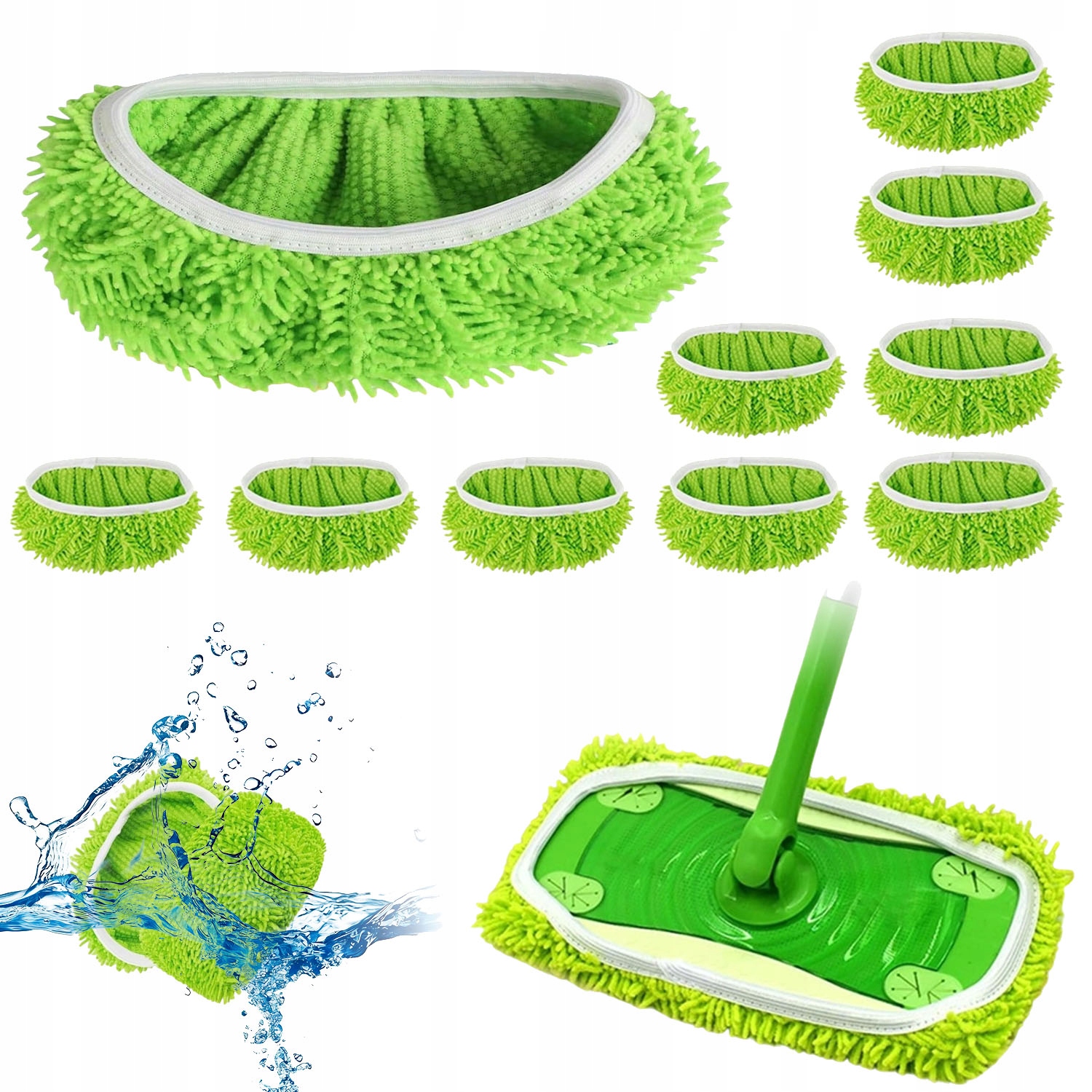 Levně 10 Ks Výměnných Utěrek Pro Mop Swif/fer Vysoká Čistota 25,4*11,5 CM