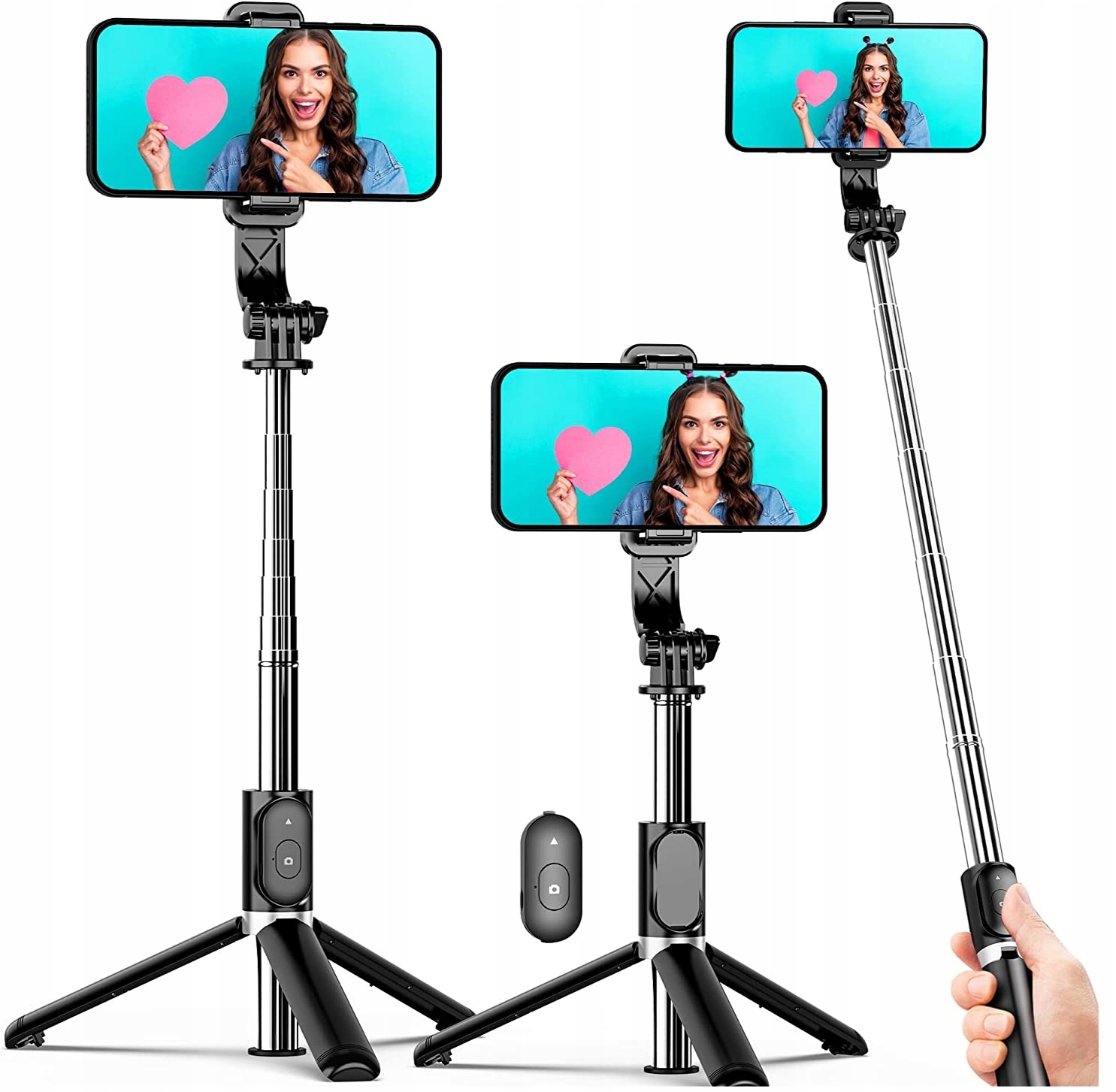 

Selfie Stick Tripod Statyw Do Telefonu Bluetooth