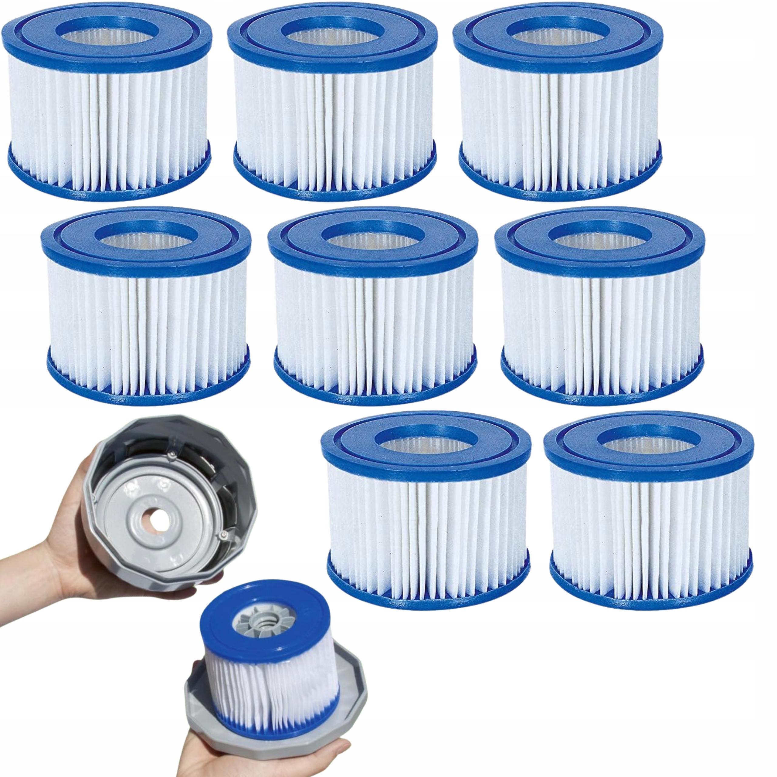 8 x Filtr filtry do pompy Spa 8 sztuk Bestway 60311 Lay Z Spa