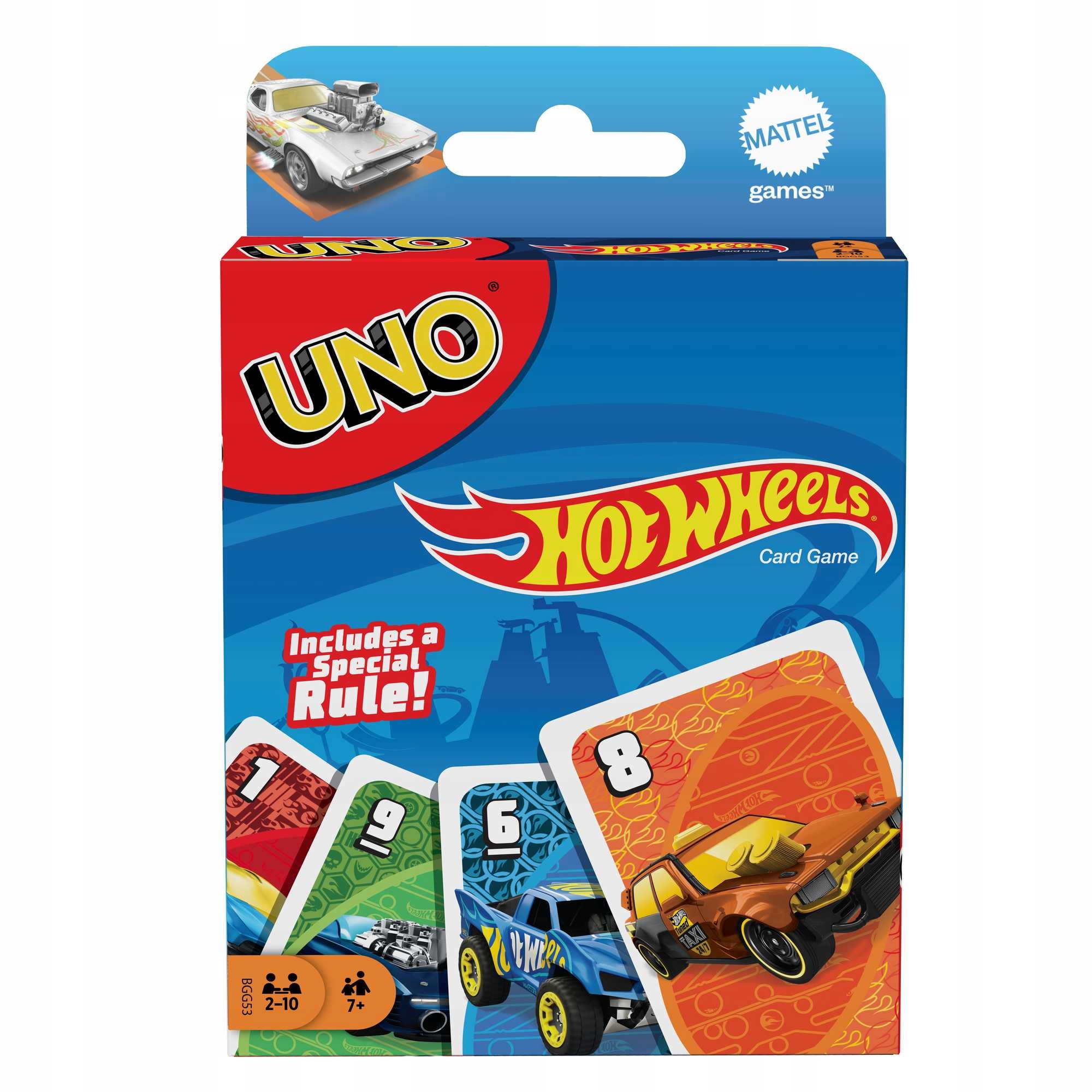 Gra Karciana Uno Hot Wheels Mattel 7+