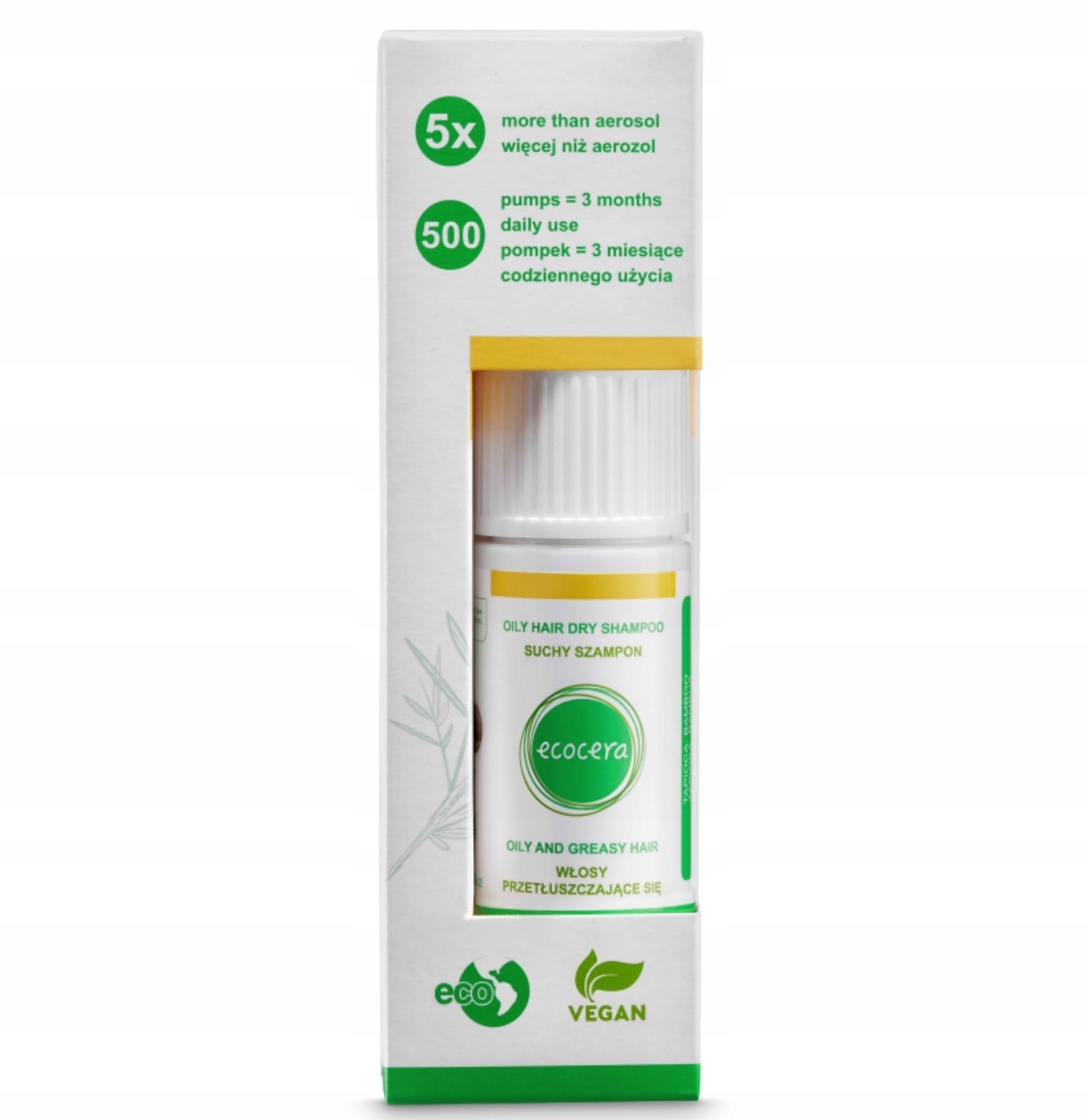 ECOCERA Oily Hair szampon suchy do włosów przetłuszczających się 15 g