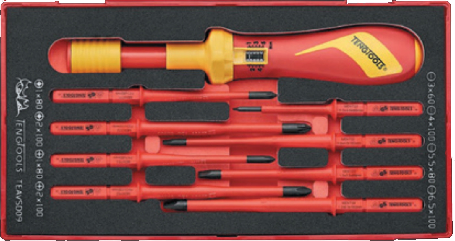 TENGTOOLS Wkretak dynamometryczny 1000V TEAVSD09