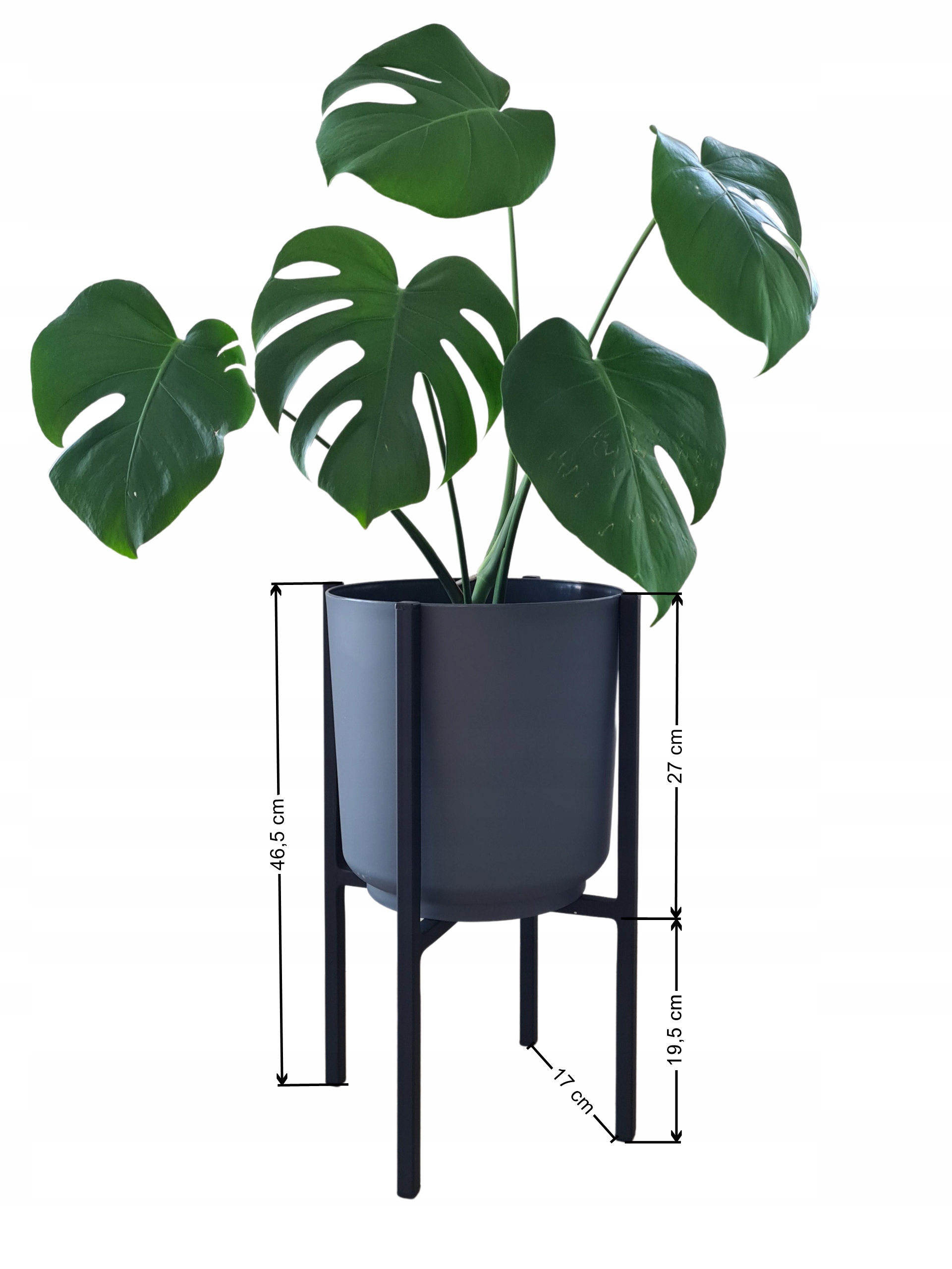 STOJAK NA ROŚLINY KWIETNIK Z OSŁONKĄ DONICĄ NOWOCZESNY LOFT SOLIDNY 4 NOGI Kod producenta 0020