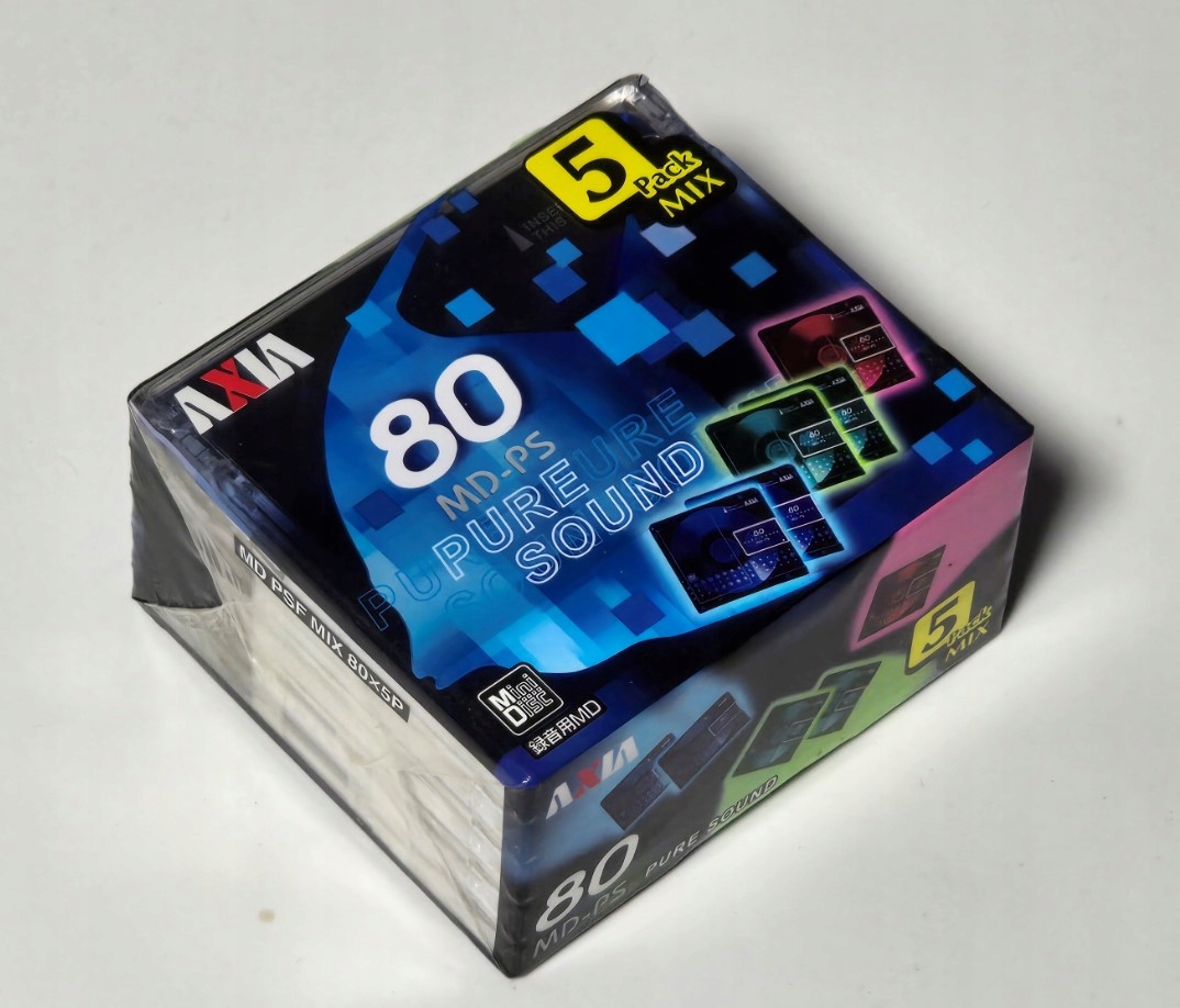 Minidisky Axia 80 Pure Sound MIX MD Psf 5 Pack