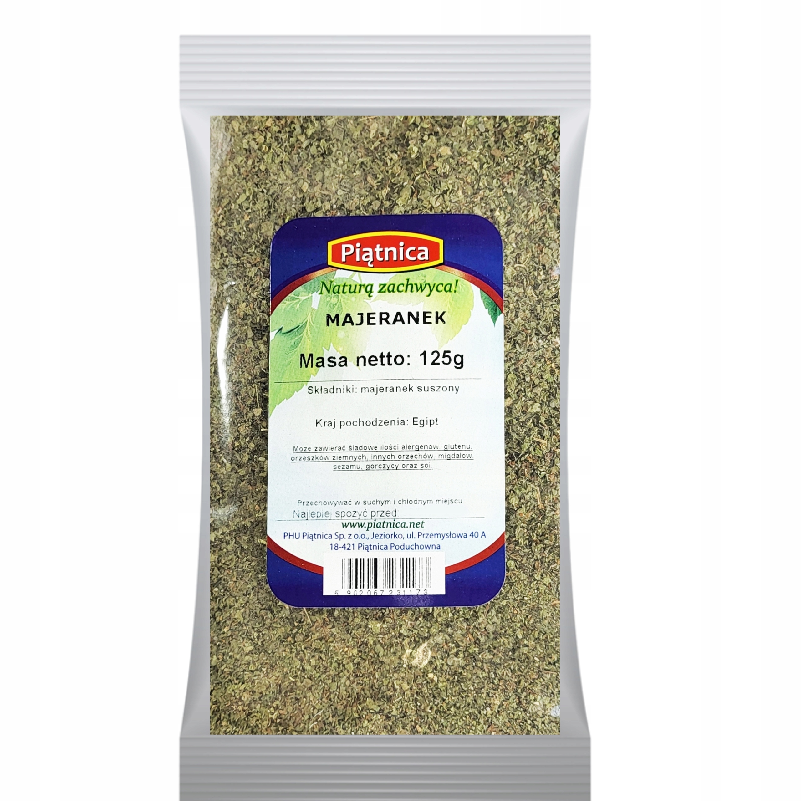 Majeranek Suszony Naturalny 125g PIĄTNICA