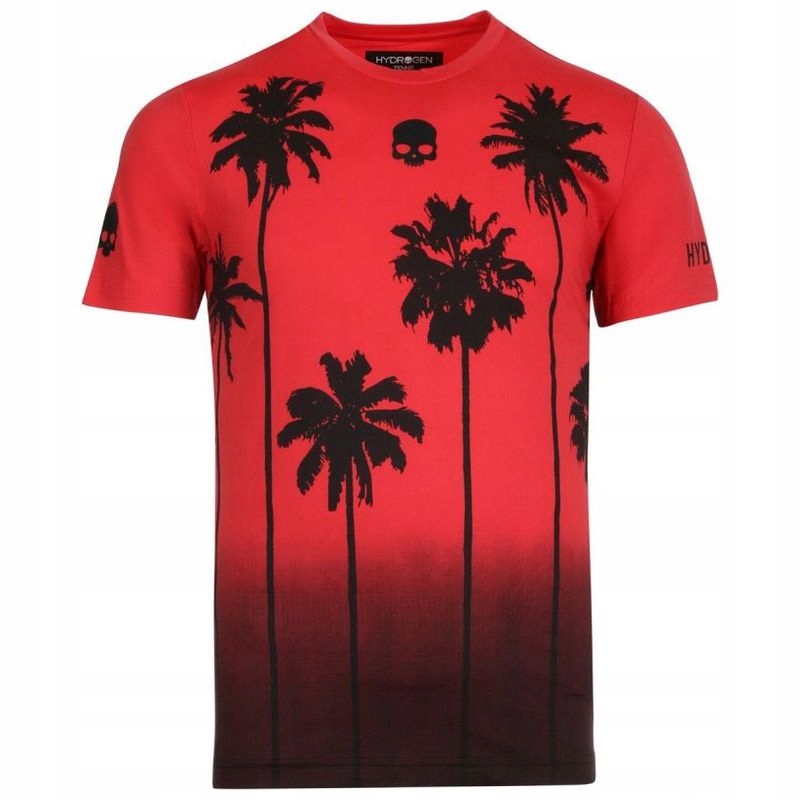 Tričko Hydrogen Palm Tech Tee Men Red XXL