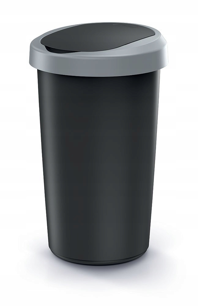 Levně Odpadkový koš 50 L Compacta R šedý/černý