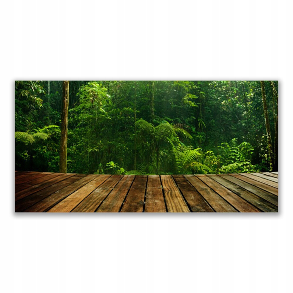 

Obraz akrylowy z grafiką 120x60 Las Natura Roślina