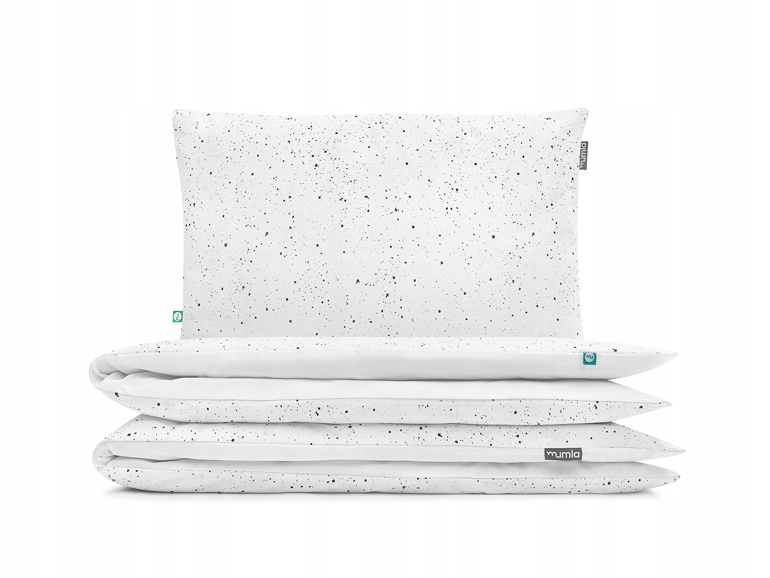 Posteľná Bielizeň Simple čiernaKomplet posteľnej bielizne Simple Škvrny 140x200 cm 1x 80x70