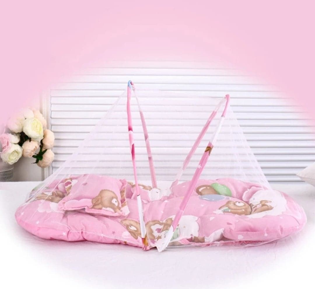 LEŻACZEK / MATA DLA DZIECKA Z MOSKITIERĄ / ZABAWA Kod producenta KIK