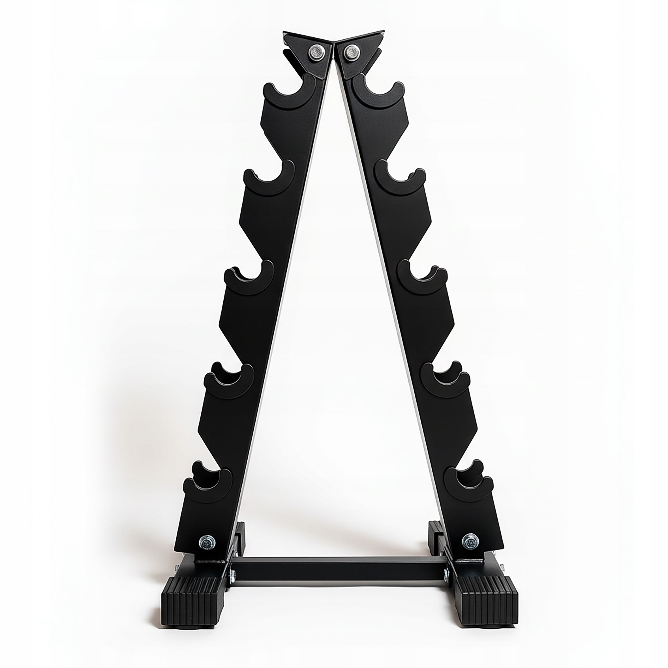 Stojak Półka Na Hantle Hantel Hex Czarna Solidna Typu A