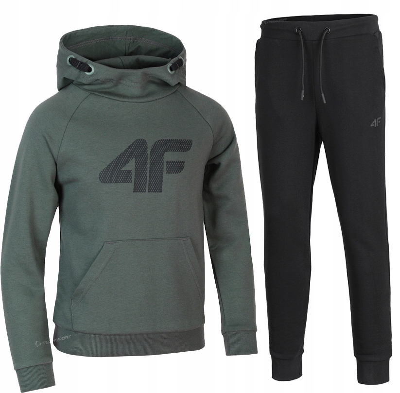

4F Chłopięcy Dres Komplet Bluza Spodnie 140
