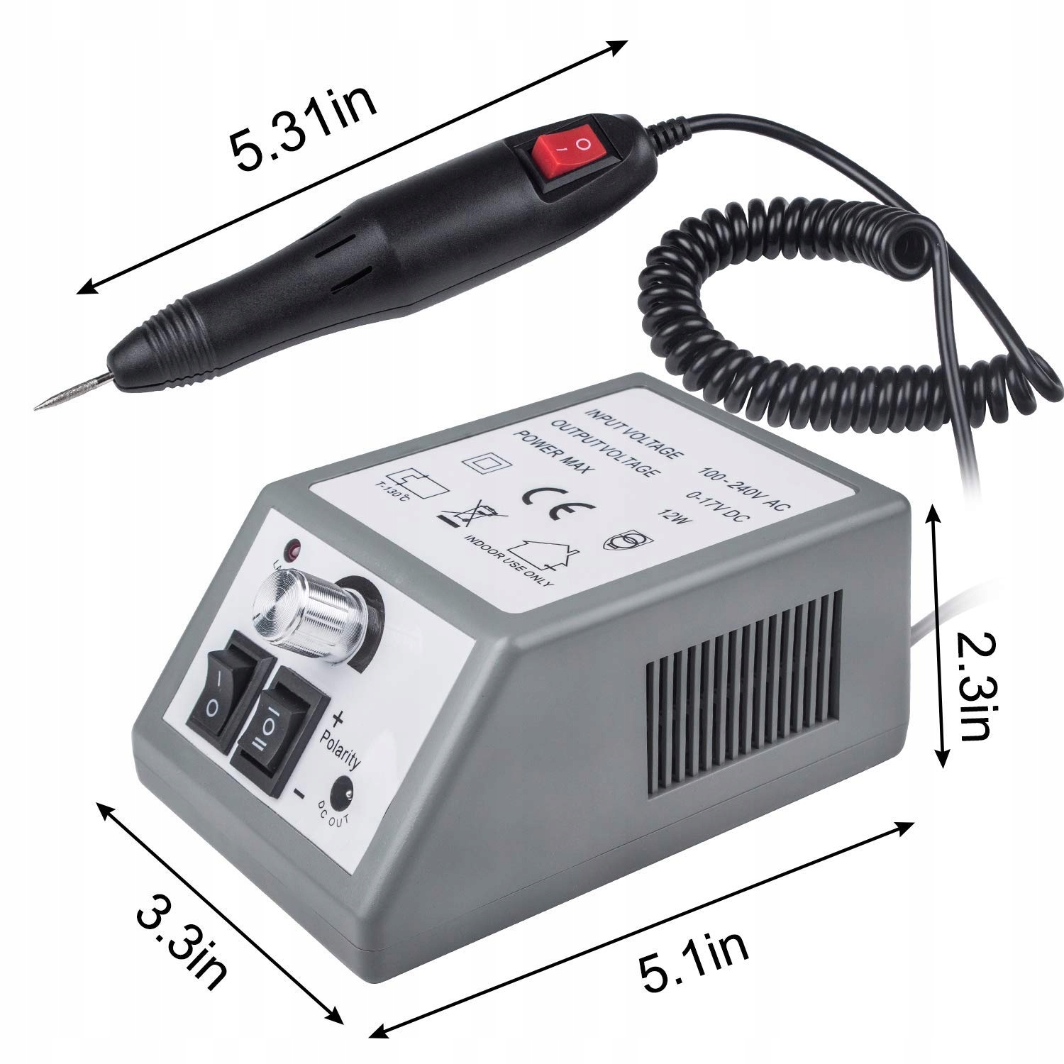 CREBEAU Frezarka Elektryczna Zestaw Manicure Pedicure — miniatura 5
