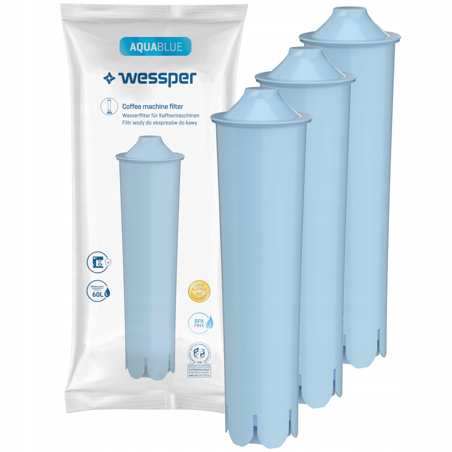 

3x Filtr Wody Ekspresu Zamiennik Jura Claris Blue
