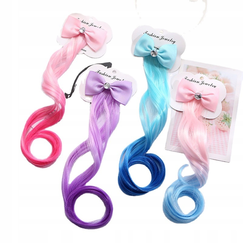 WŁOSY SYNTETYCZNE WARKOCZYKI DOCZEPIANE kolor B5 Marka inna marka