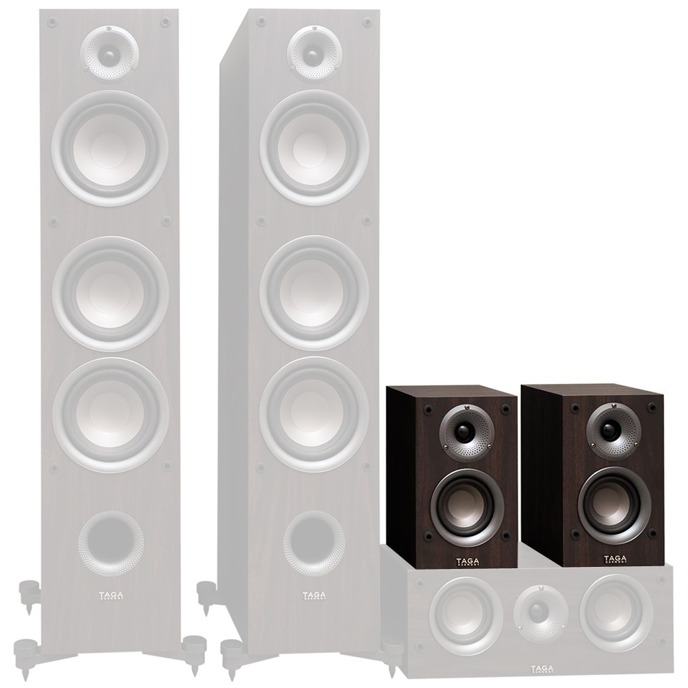 TAGA HARMONY TAV-507F+C+S ZESTAW KINA DOMOWEGO 5.0 System dźwięku 5.0